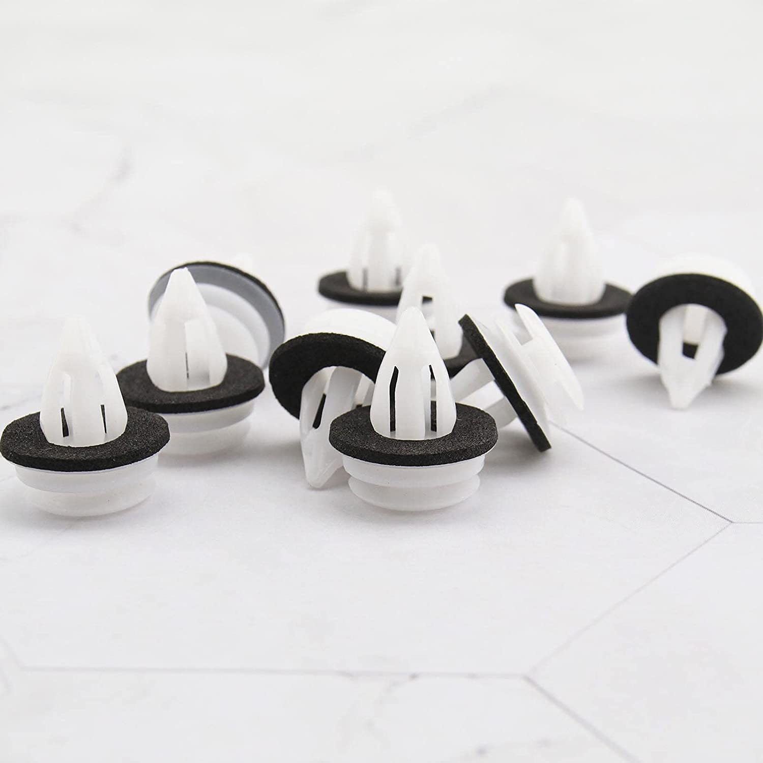 SING F LTD 50Pcs Car Interior Door Panel Clips Trim Fasteners Plastic 51418224768 51410407984 Car Parts Interior Fittings Door Cards image number 5