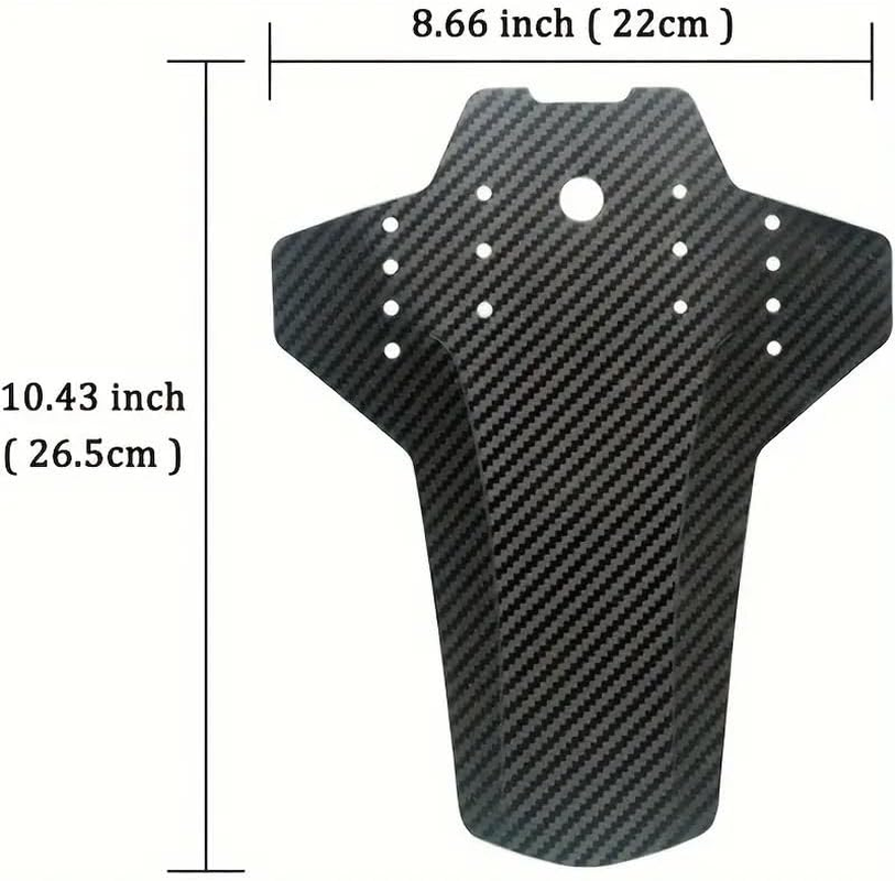 AIMALL 2Pcs Mountain Bike Carbon Fibre Mudguard Set for Front and Rear Fork with Durable Flexible Design image number 6