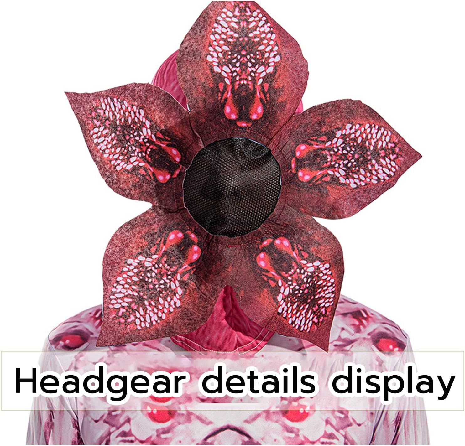 Halloween Scary Cosplay Flower Monster Jumpsuit up Child Horror Monster Scary Bodysuit Party Outfit 5-12 Years image number 1