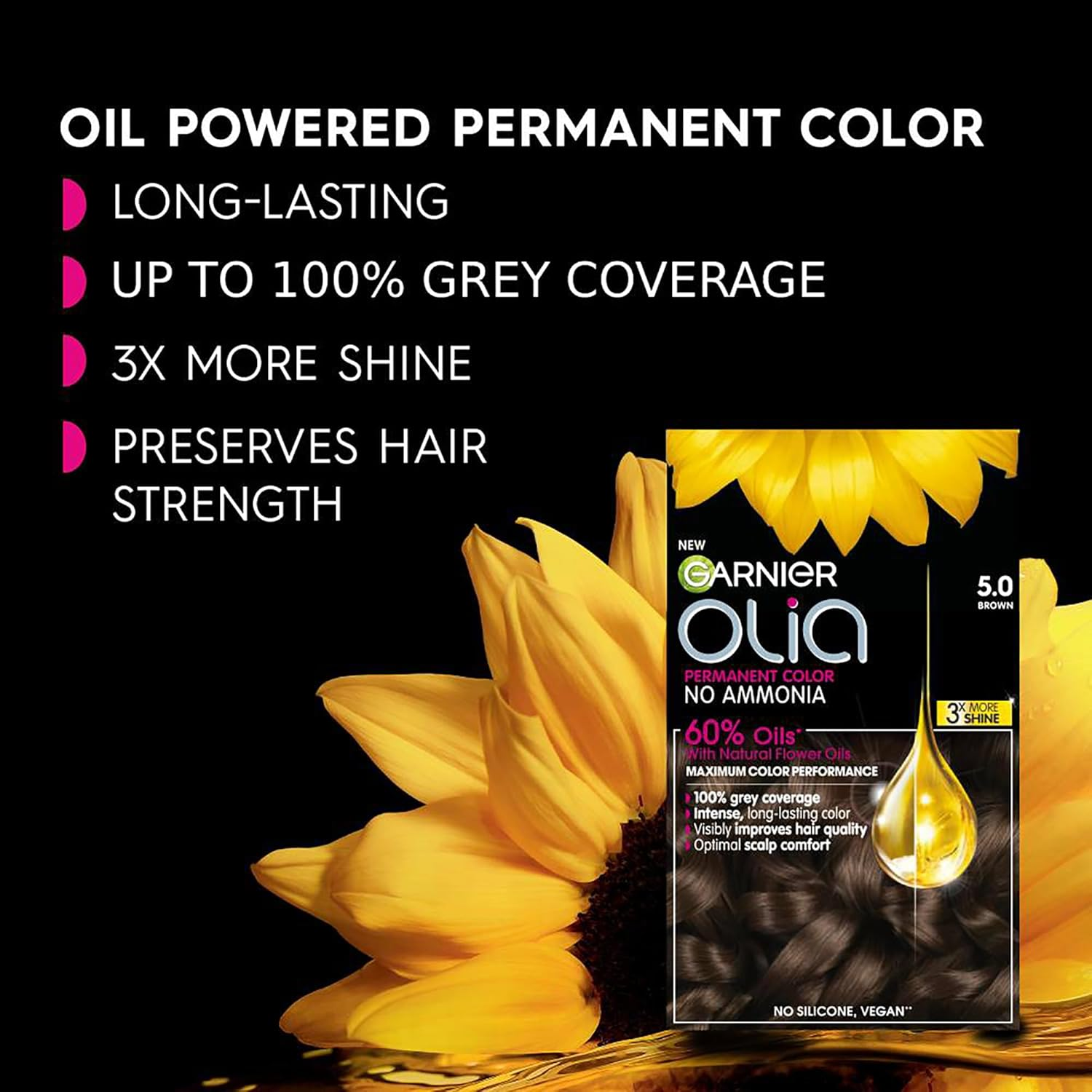 Garnier Olia Permanent Hair Colour 7.40 Intense Copper image number 1