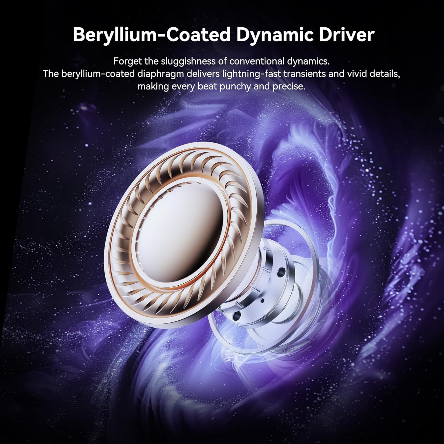 Keephifi KBEAR KB03 Gaming Earbuds, IEM Earphones 1 DD+1 BA+1 Bone Conduction Driver, DJ Headphones Wired with High Purity OFC Cable, Gaming Earphones, Powerful Bass in Ear Monitors for Musicians - Purple image number 6