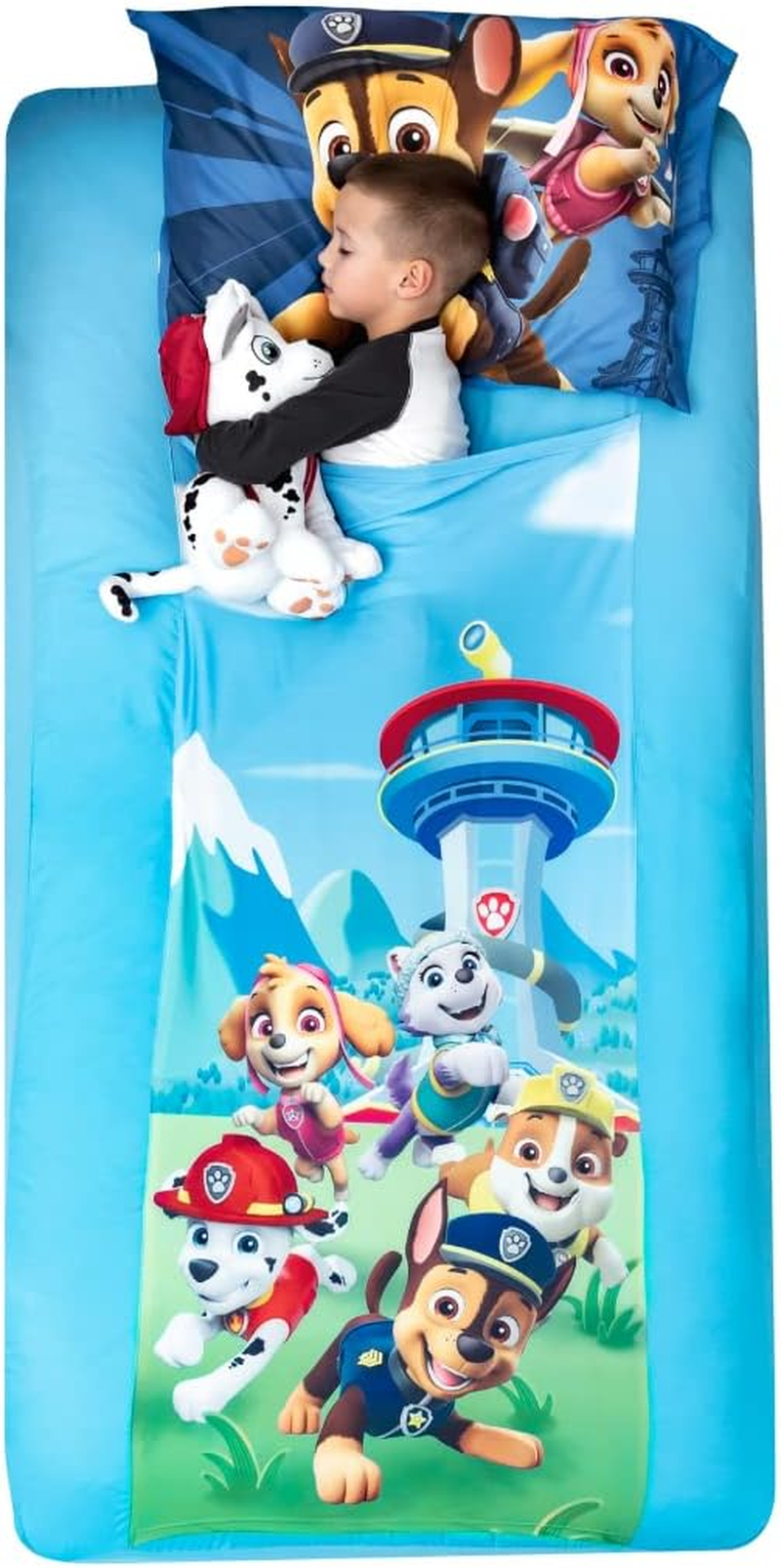Paw Patrol Kids Bedding Super Soft Compression Snuggle (TM) Sheets, Twin, (Official Nickelodeon Product) by Franco