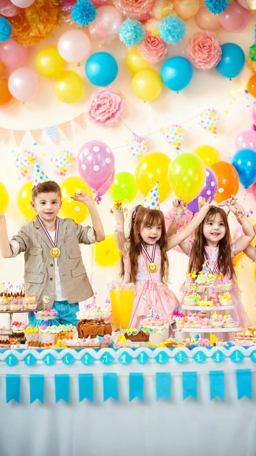 Honwor 18-Pack Gold Olympic Medals - for Sports Awards, Comitions, Birthdays | Kids & Adult Champions | Soccer, Gymnastics Trophies image number 1