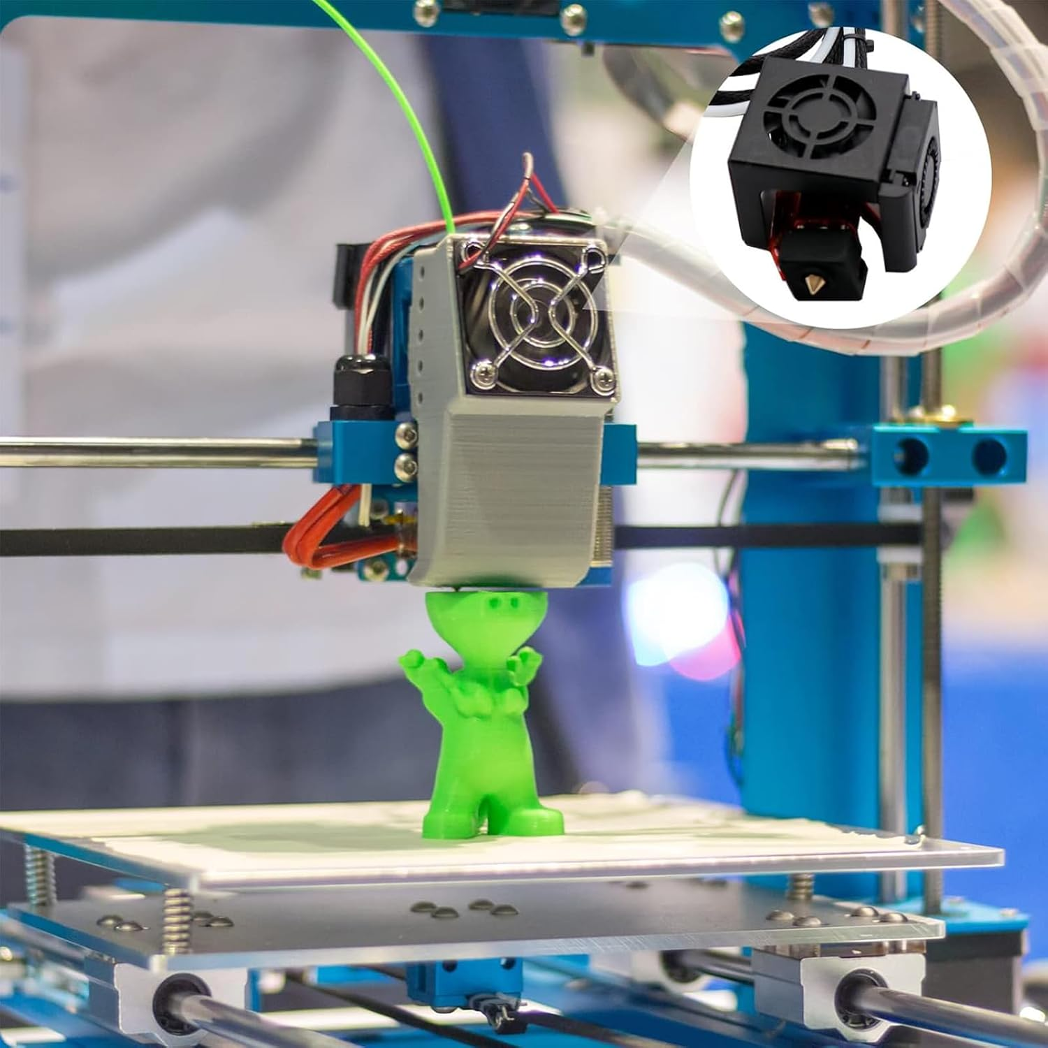 Hunken 6-Pack 3D Printer Heated Block Silicone Covers, Hotend Silicone Socks, Protective Covers, 3D Printers-Heat-Resistant Accessories Compatible with Ender 3 V3 SE, Ender 5 S1, Ender 7 image number 5