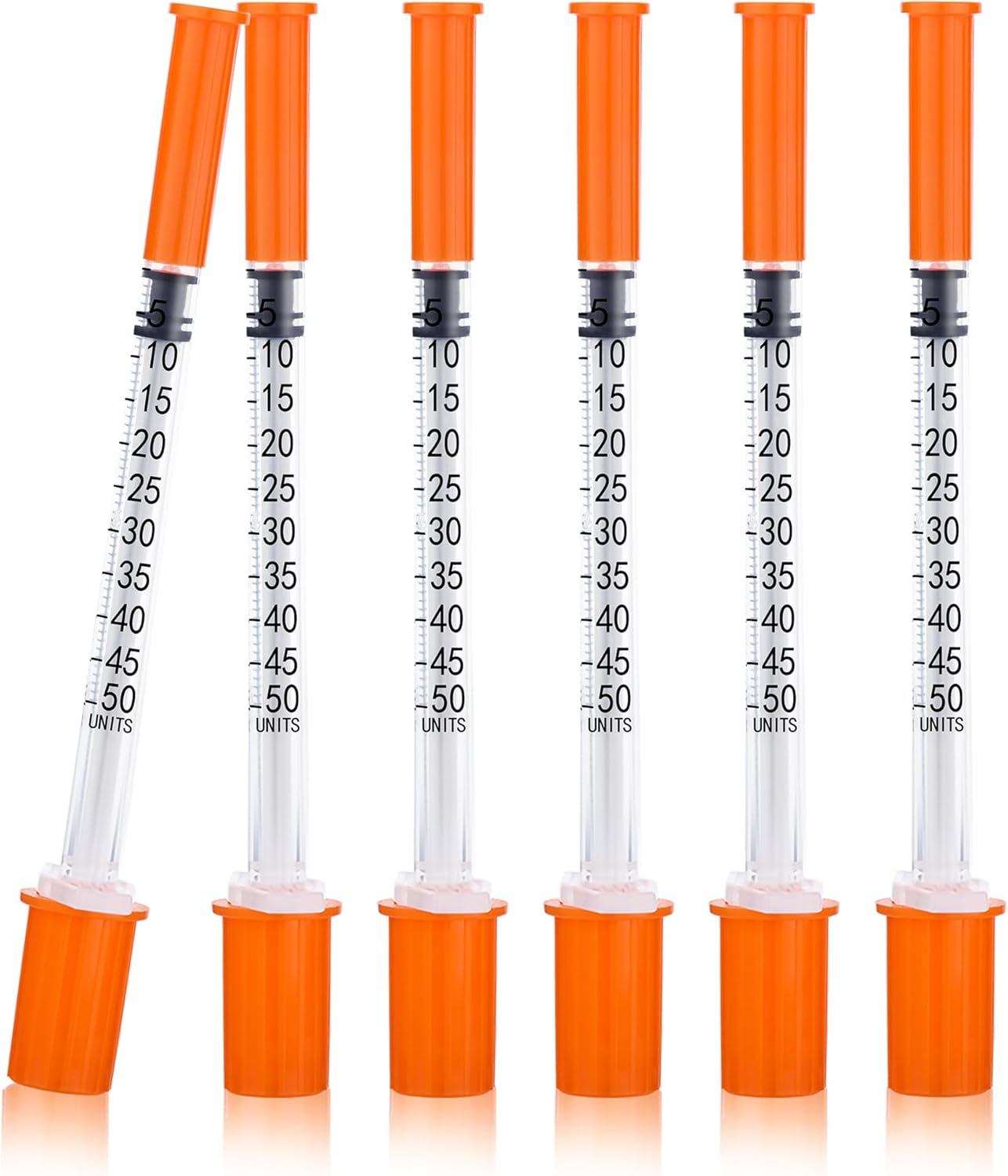 20 Pack 0.5Ml/Cc Syringe with Needle 31G 1/4 Inch(6Mm) Lab Measuring Supplies Tool, Individually Packaging image number 2