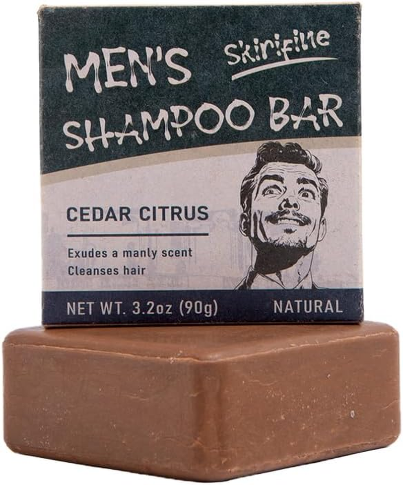 Shampoo Bar for Men - Experience a Distinctive Elegant Aroma, Quick Lather & Easy Rinse, Cedar Citrus Scent Natural Men Shampoo Soap Bar, Ldeal for Travel - 3.2Oz image number 3