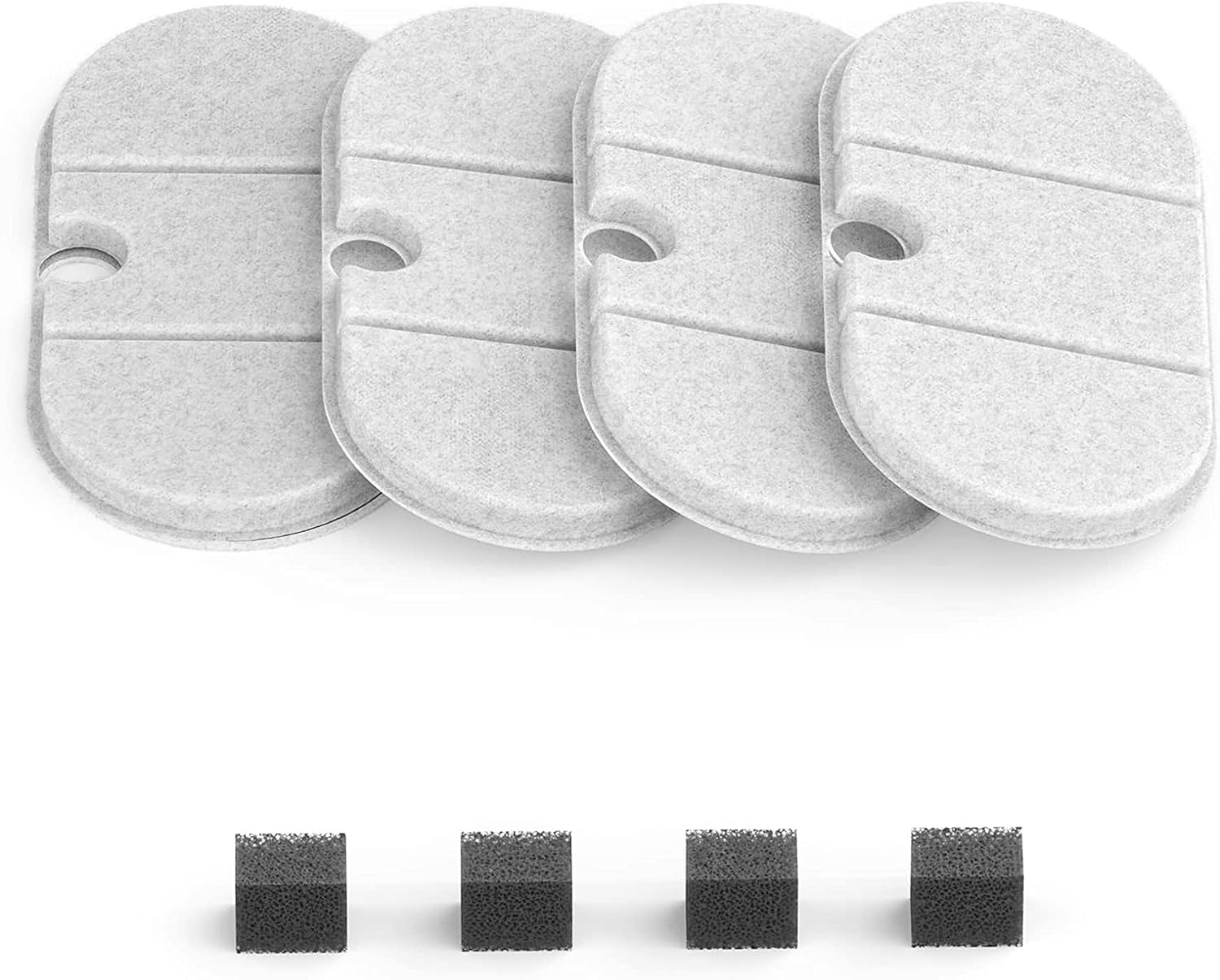 PETLIBRO Replacement Filters for Capsule Cat Water Fountain, 4 Pack for Ultra Quiet Pet Fountain, Two Flow Modes Visible Level Dog Dispenser image number 2