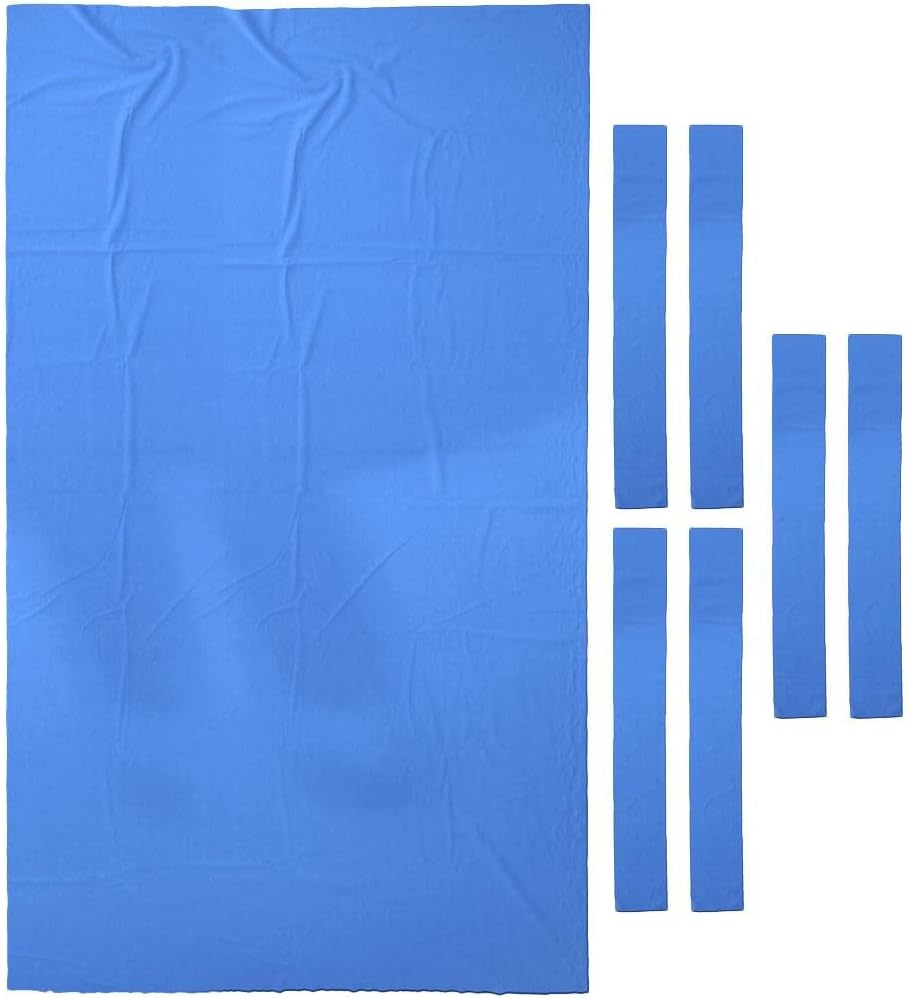 Professional 7Ft 8Ft Pool Table Felt + 6 Felt Strips, Billiard Snooker Cloth Felt for 7 or 8 Foot Table, Study 0.9Mm Thickness - 3 Colors Available
