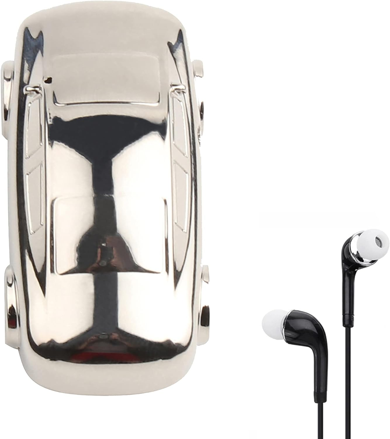 32GB Digital Voice Recorder - Voice Activated Portable Audio Recording Device for Office Use, Includes 3.5Mm Earphones for Playback, Stylish Car Model Design image number 4