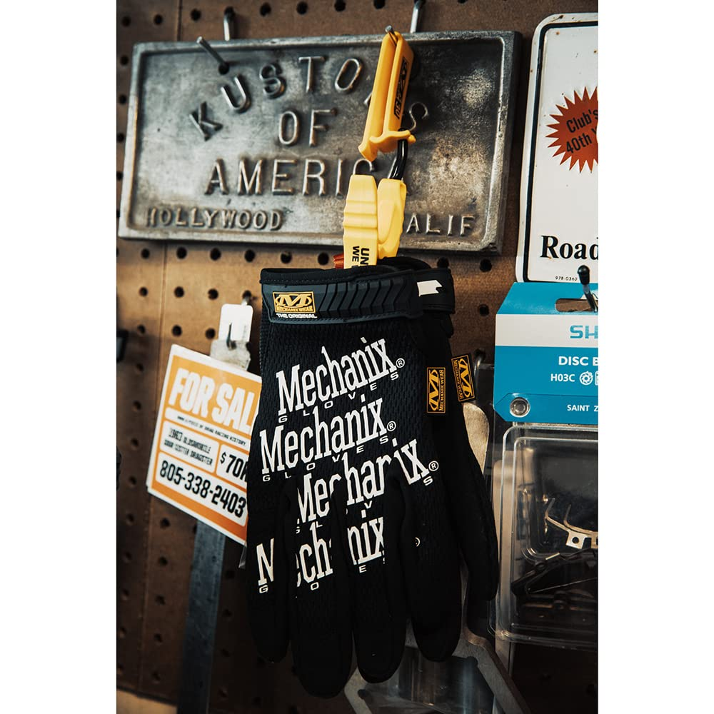 Mechanix Wear: Belt Glove Clips &ndash; Nonconductive Material, Detachable, Anti-Snap Design for Safety, Glove Clips for Construction, Electrical, Tactical, and Utility Work (Yellow) - Green image number 3