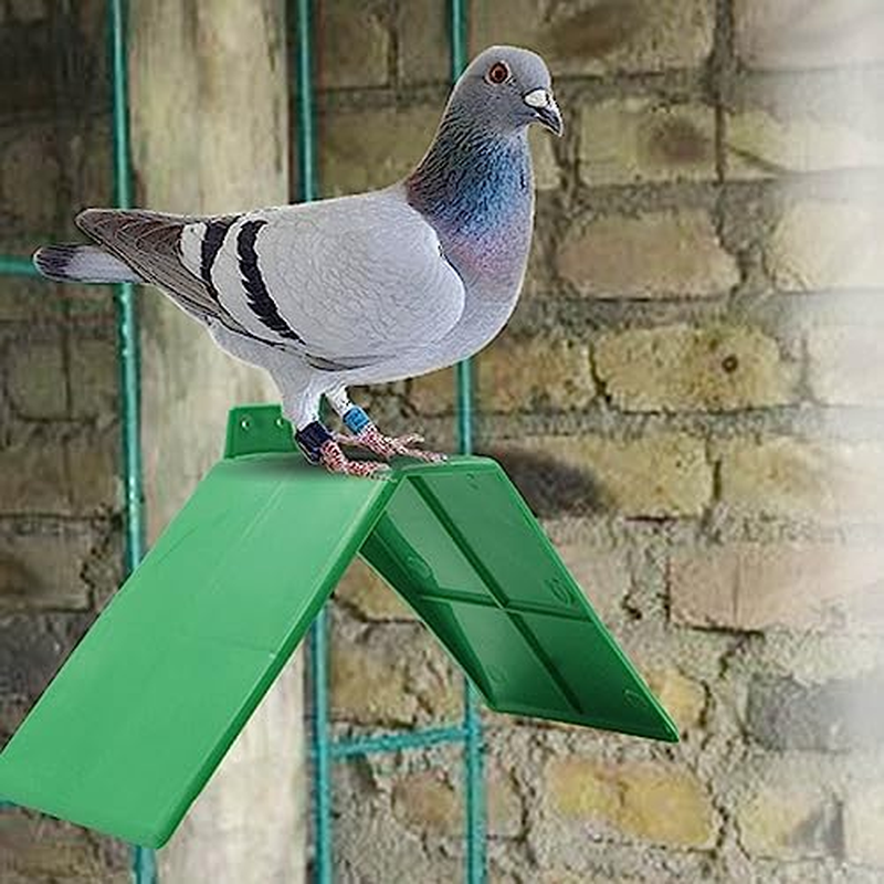 Pssopp 10 Pcs Plastic Small Green Anti-Skid Design Dove Rest Stand Pole Barches Bird Supply, Suitable for Pigeons and Other Birds, High Reliability with Pigeon Rust Frame image number 1