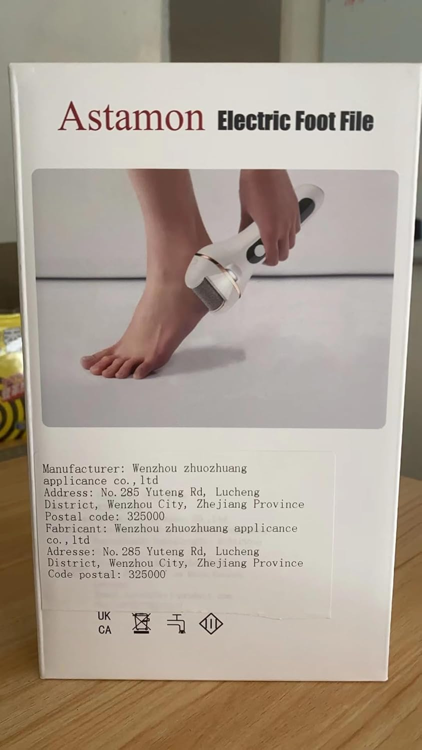 Electric Foot File, Professional Foot Callus Remover Rechargeable Pedicure Tools with 6 Roller Heads for Cracked Heels and Dead Skin image number 4