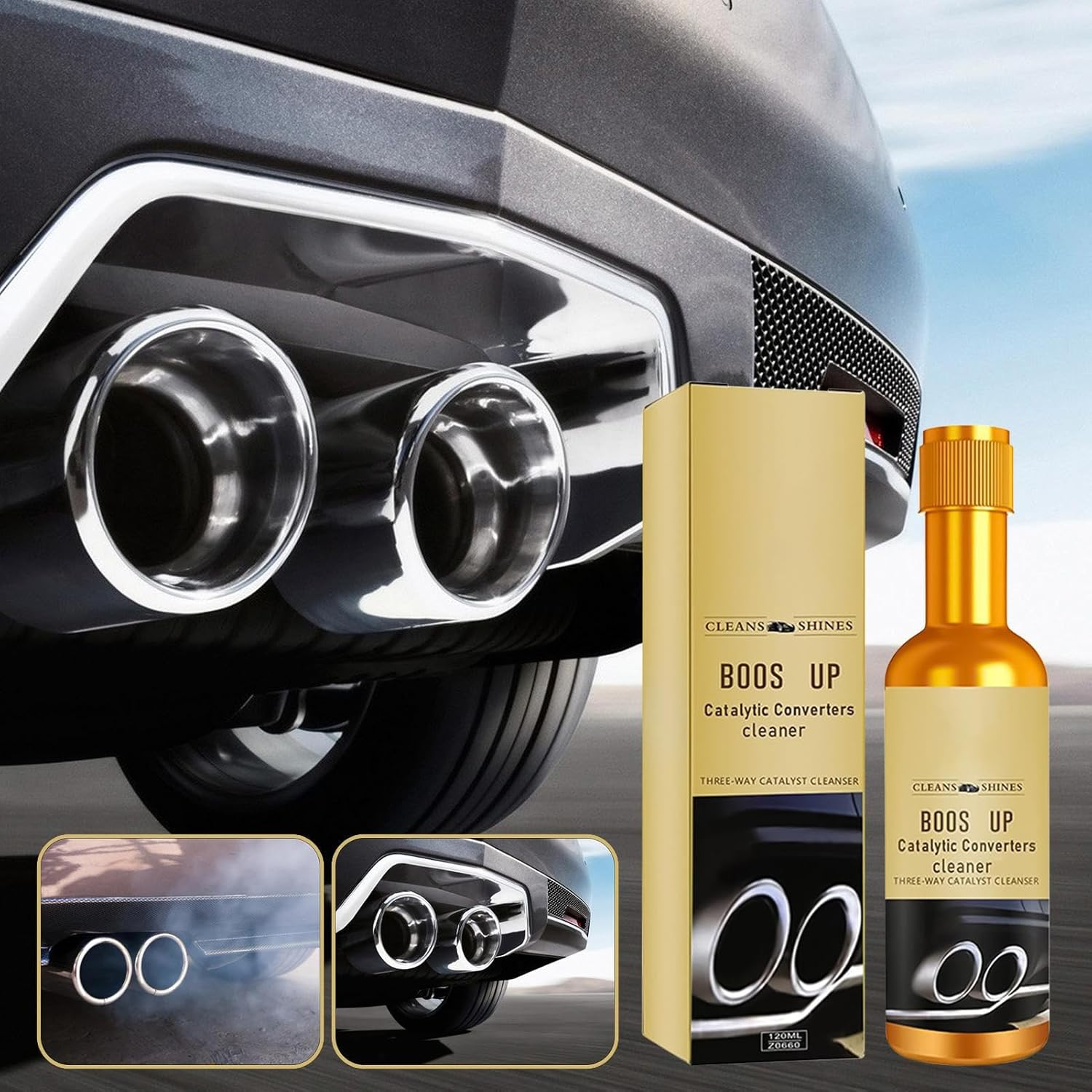Catalytic Cleaner | 120Ml Portable Carbon Cleaning Agent | Catalytic Converter Cleaner for Car | for Trailer RV Automotive Sedan Pickup image number 5