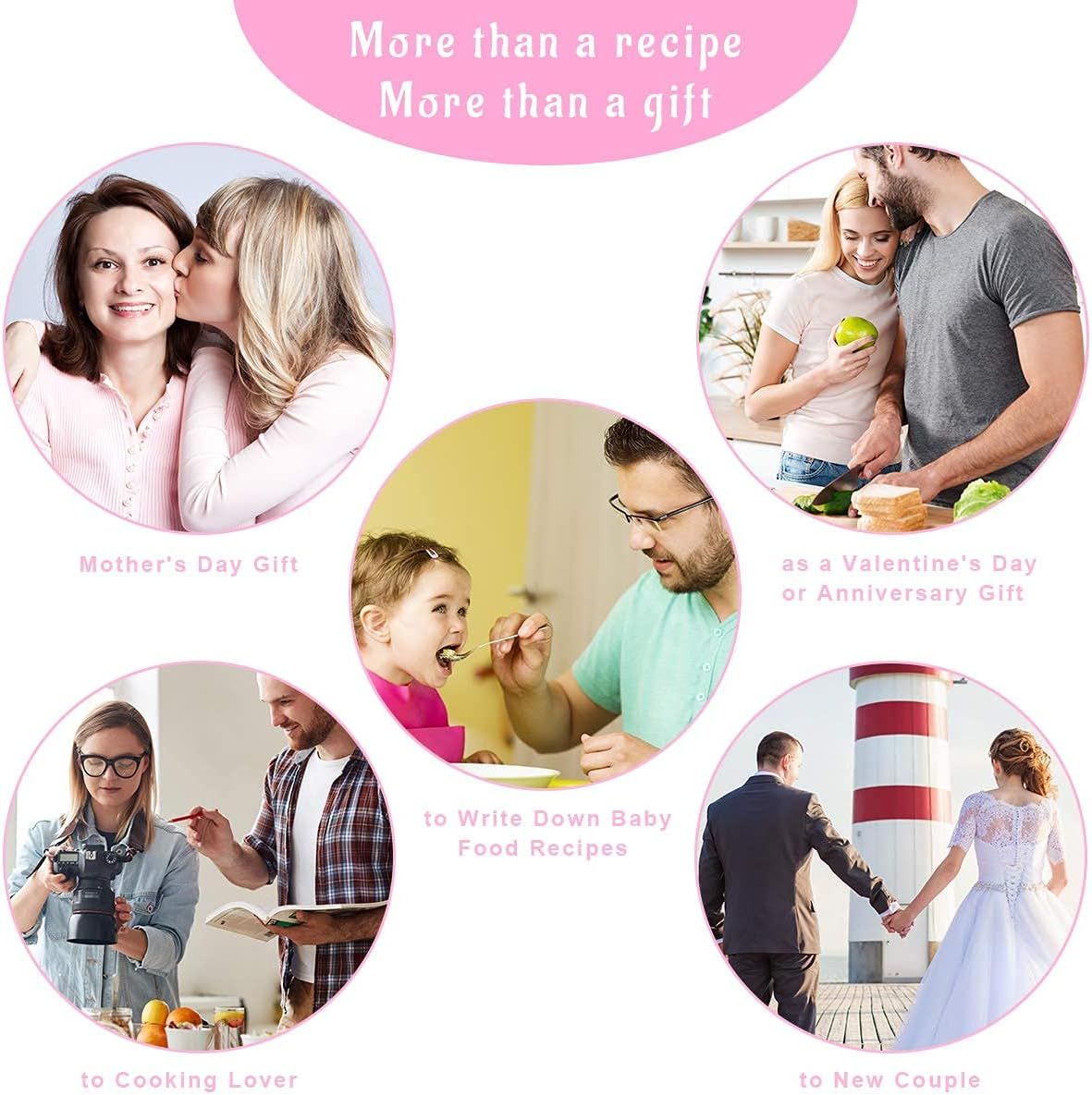 Ceiba Tree Blank Recipe Book to Write in Your Own Recipes Notebook Cookbook Journal 8.5" X 11" with Stickers for Gifts Ideas for Women Wife Mom 120 Pages