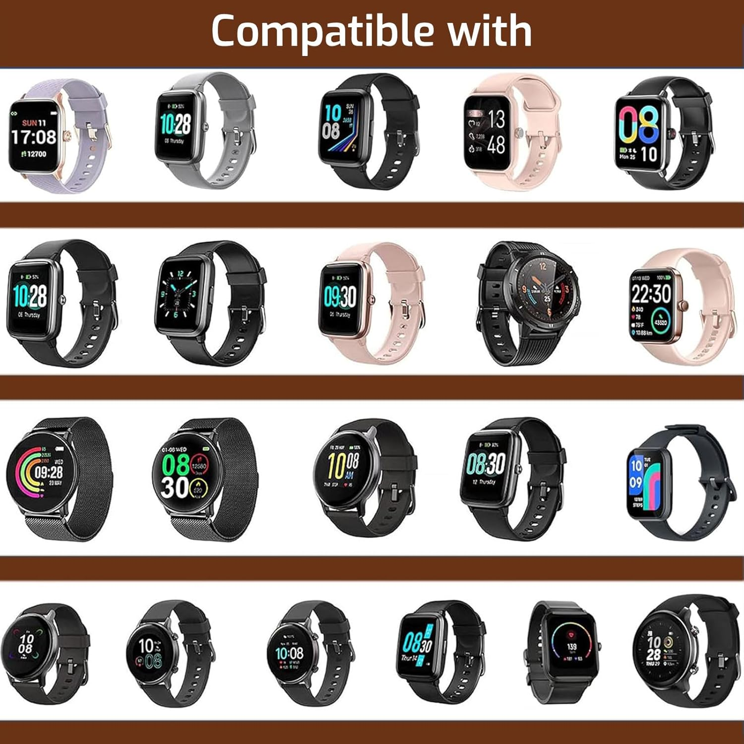 Magnetic Smartwatch Charger Cable - Compatible with Id205L/Uwatch 3S/SW025 - USB Fast Charging Cord for Multiple Devices image number 3