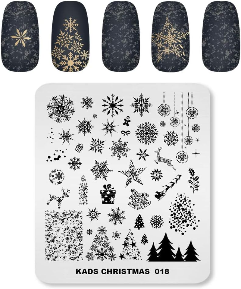 Alexnailart Professional Nail Stamping Plates Christmas Pattern Templates Manicure Stencils Nail Art Printing Tools