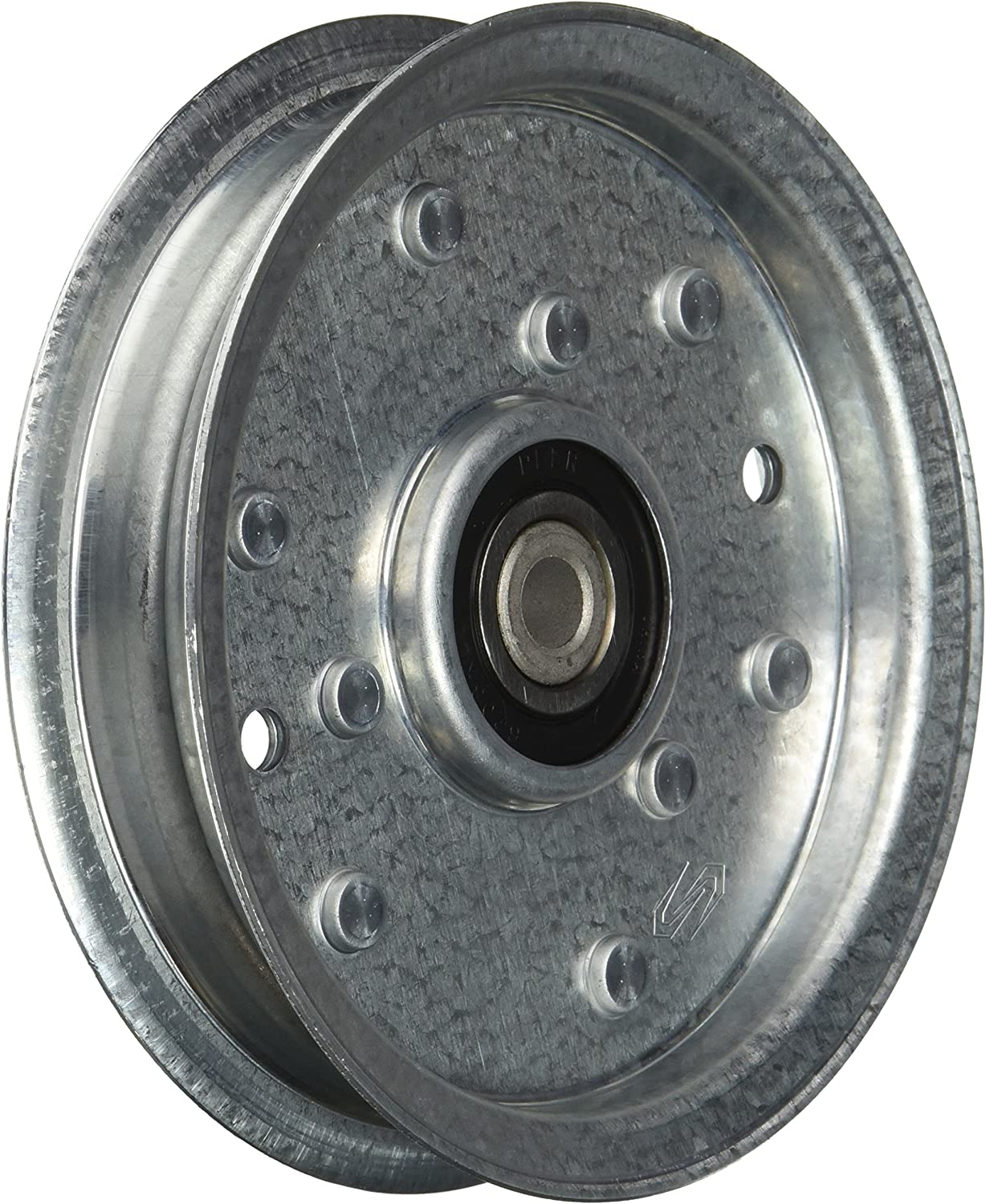 Maxpower 332511B Flat Idler Pulley for MTD, Cub Cadet, Troy-Bilt, Replaces OEM No. 956-04129, 753-08171, 756-04129, Silver image number 1