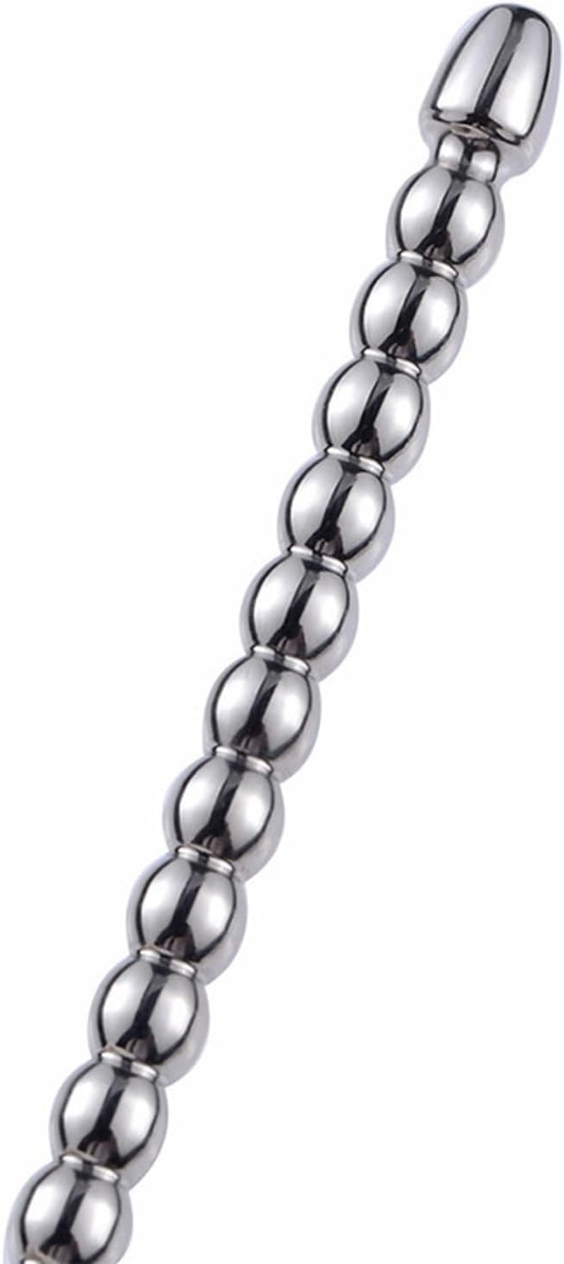 Stainless Steel Beads Urethral Sounds Penis Plug Ring Urethra Masturbation Rod 4 Pcs Set Sounding Stimulation Kit for Beginner Metal Dilator Sex Toy image number 2