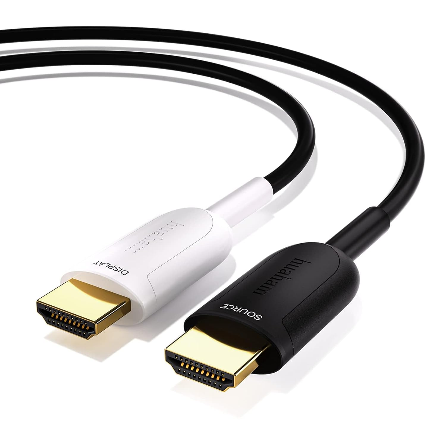 Huan Fiber Optic HDMI Cable 15M, 8K 48Gbps Ultra High Speed HDMI 2.1 Cable 8K@60Hz 4K@120Hz, Support Earc RTX 3090 HDCP 2.2&2.3 Dolby Compatible with PS5, Xbox Series X, Roku/Fire/Sony/Lg CX TV image number 1