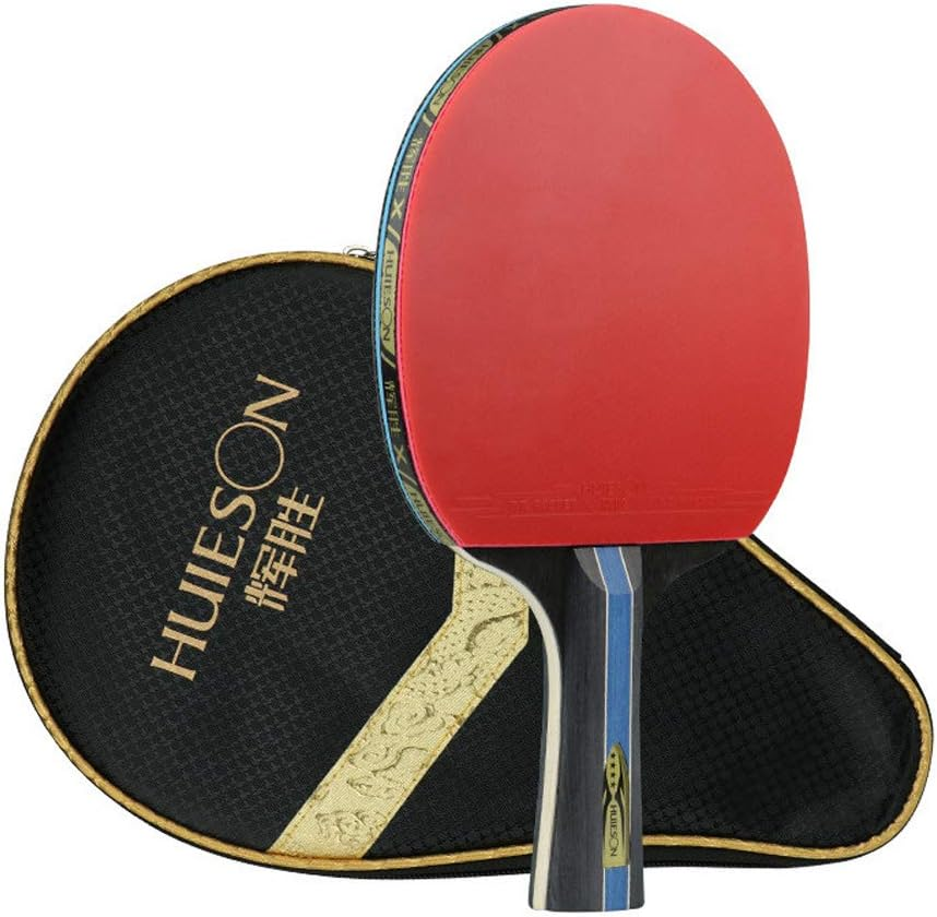 4 Star Table Tennis Racket Pimples-In Rubber Table Tennis Bat Ping Pong Paddle with Bag image number 4