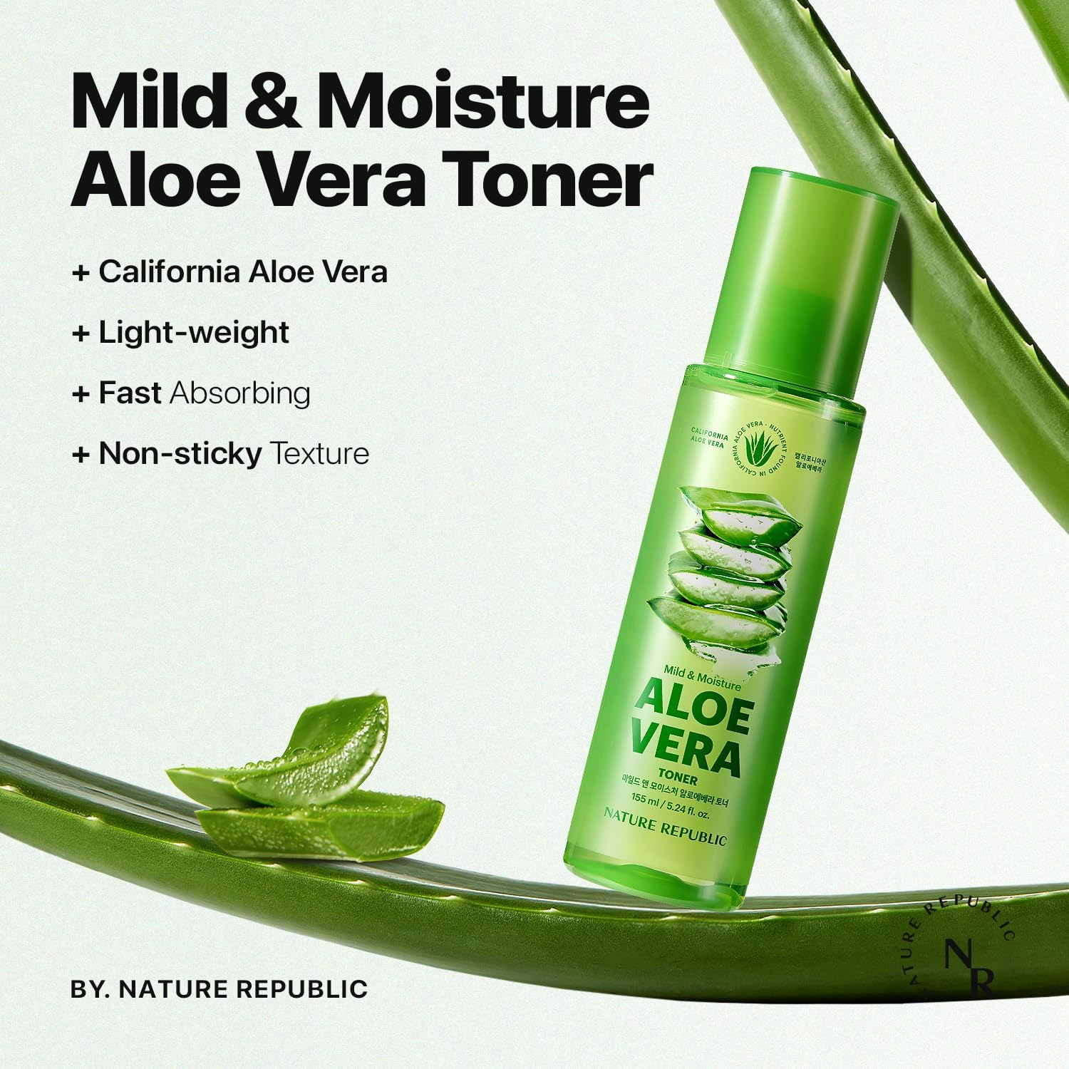 Soothing & Moisture Aloe Vera 90% Toner 160Ml/5.3Oz image number 1