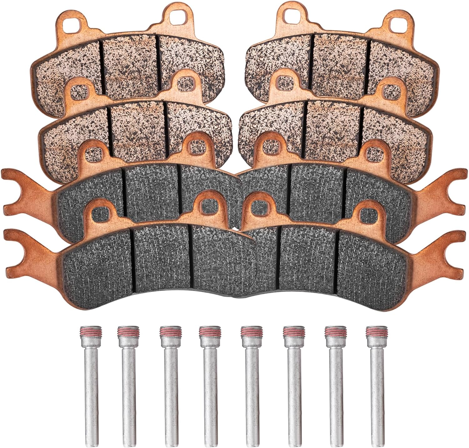 Sintered Brake Pads for Can-Am Maverick X3 & X3 Max 4X4 XRS DPS 2017-2024,2019-2021 Maverick Trail 800 1000 Sport 1000 EFI MAX 1000R Turbo R Traxter T HD5 HD8 HD10, High Braking Performance image number 3