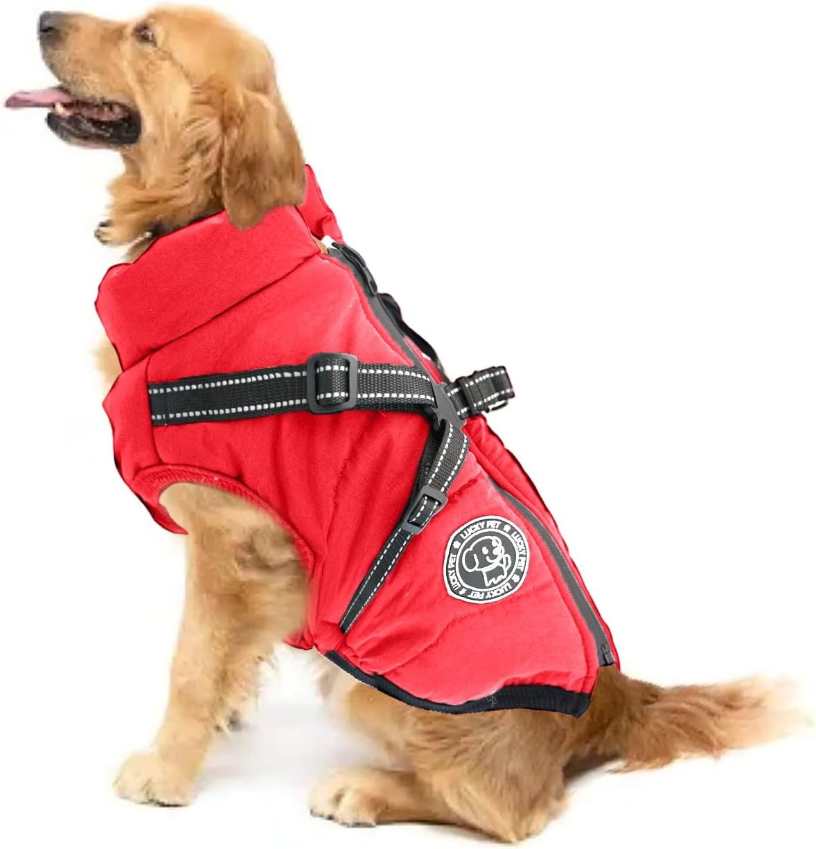 Dog Coat for Small Dogs, Waterproof, Dog Jacket, Winter Jackets and Winter Coats for Dogs, Dog Coat with Harness, Raincoat Dog Waterproof image number 4