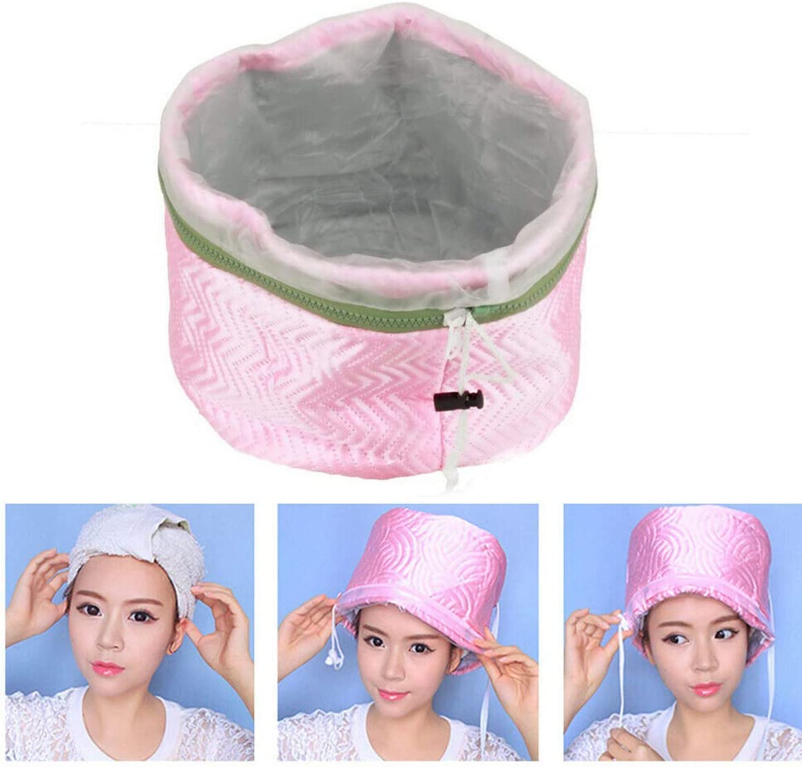 FAMKIT Electric Hair Steamer Cap Hair Nourishing Styling Thermal Treatment Hat 2 Temperature Adjustable image number 5