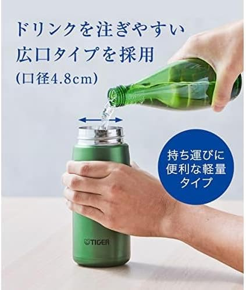 Tiger Thermos Water Bottle, 0.3 Gal (1.5 L), Vacuum Insulated Carbonated Bottle, Stainless Steel Bottle, Sports Drink, Beer OK, Large Capacity, Cold Insulation, Growler, MTA-T150AL Lake Blue (Navy) image number 6