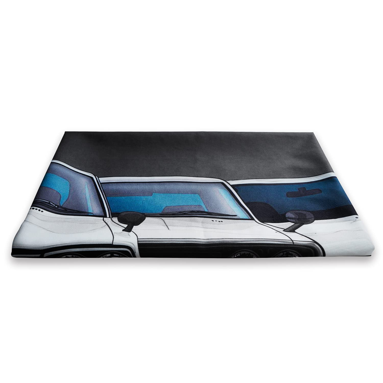 WHGJ Car Flag 3X5 Ft for GTR JDM Fans Huge Garage Heavy Duty 200D Polyester Wall Tapestry Poster Decor - Blue image number 3