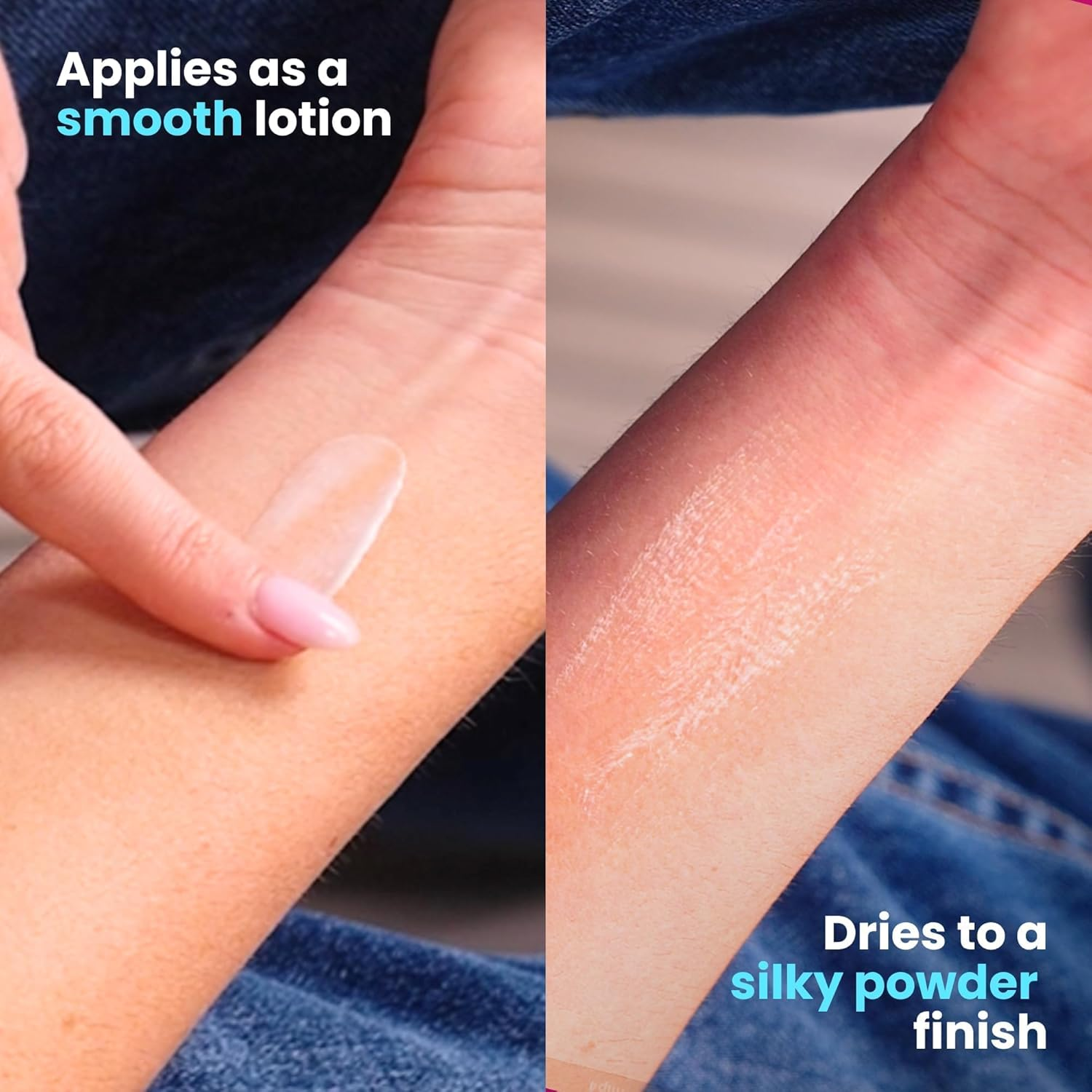 Body Powder Lotion and Deodorant for Women Aluminum Free Powder Cream for Privates Body and Lady Parts Jasmine Rose Scented Feminine Care for Odor and Chafing Relief 4 Oz Travel Friendly Tube image number 2