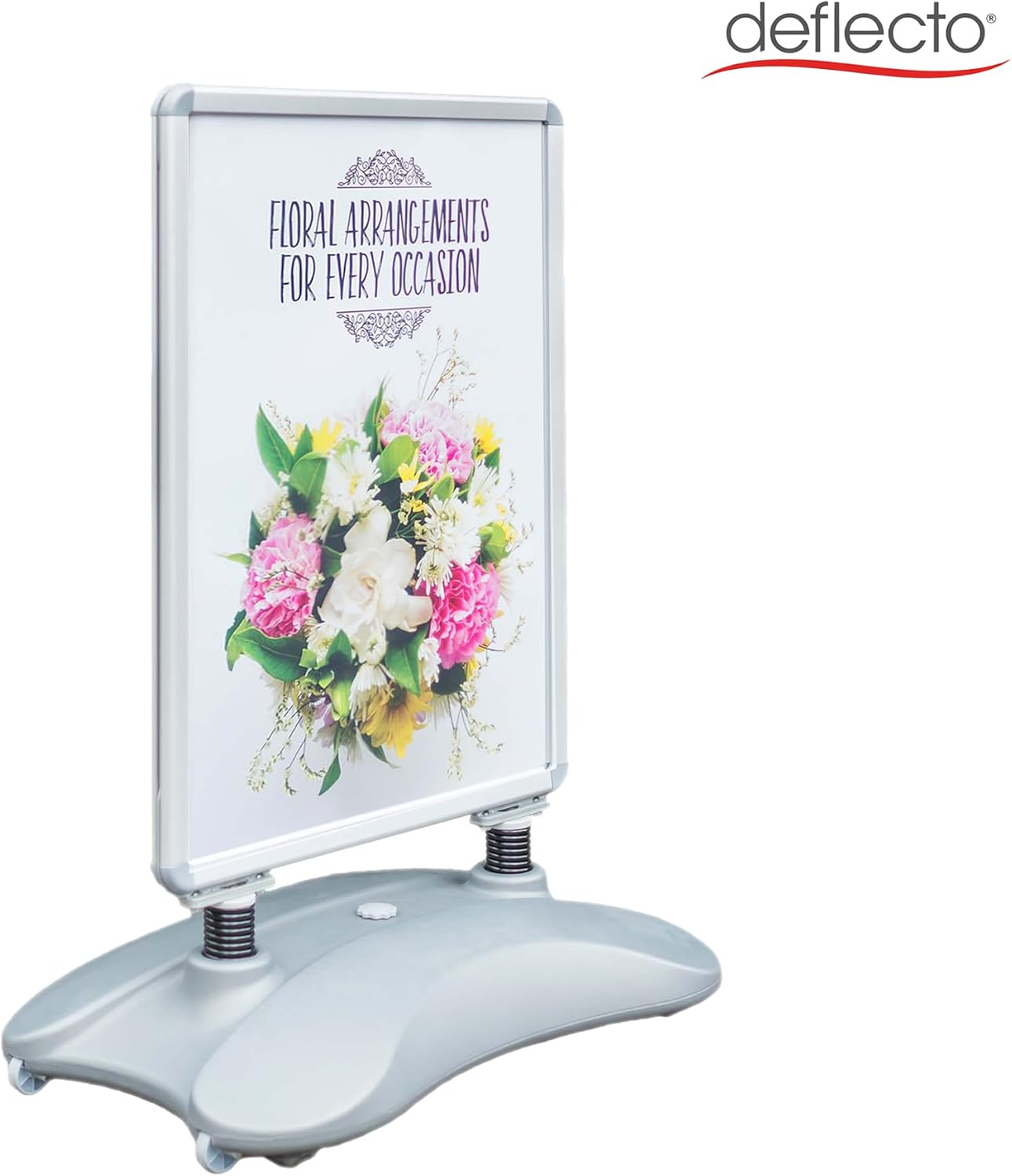 Deflecto PPA100S A1 Water Based Pavement Display Board with Snap Frame - Silver image number 5