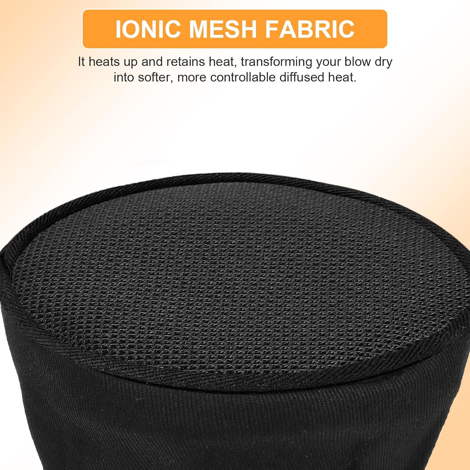 Hair Dryer Diffuser Sock, Portable Foldable Attachment for Curly Wavy Hair, Fits Most Standard Blow Dryers, Heat Protection Cap, Foldable Travel Diffuser Sock with Elastic Band image number 5