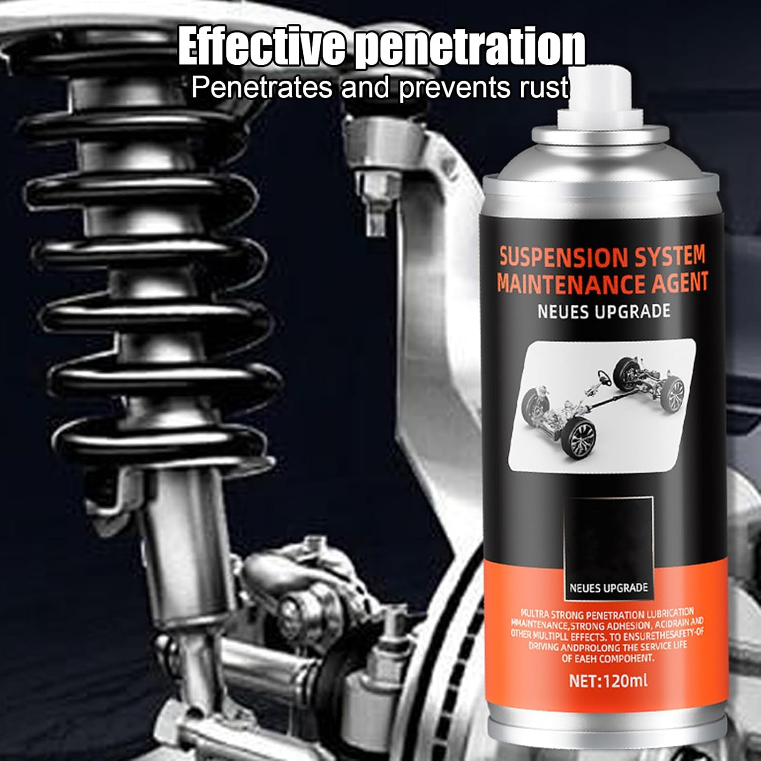 Chassis Grease - 120ML Drivetrain Maintenance Lube | Suspension System Bushing Lubricant Spray,For Suspension System Trailer Transmission Shock Absorber Bushing