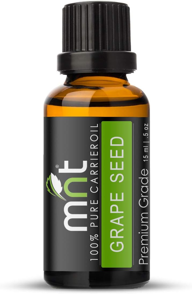 MNT Combo Set of Jojoba Oil and Grapeseed Essential Oil (Each 15ML) Ideal for Use in Hair Loss, Promotes Hair & Beard Growth, Moisturizes Skin, Health Benefit, Massage