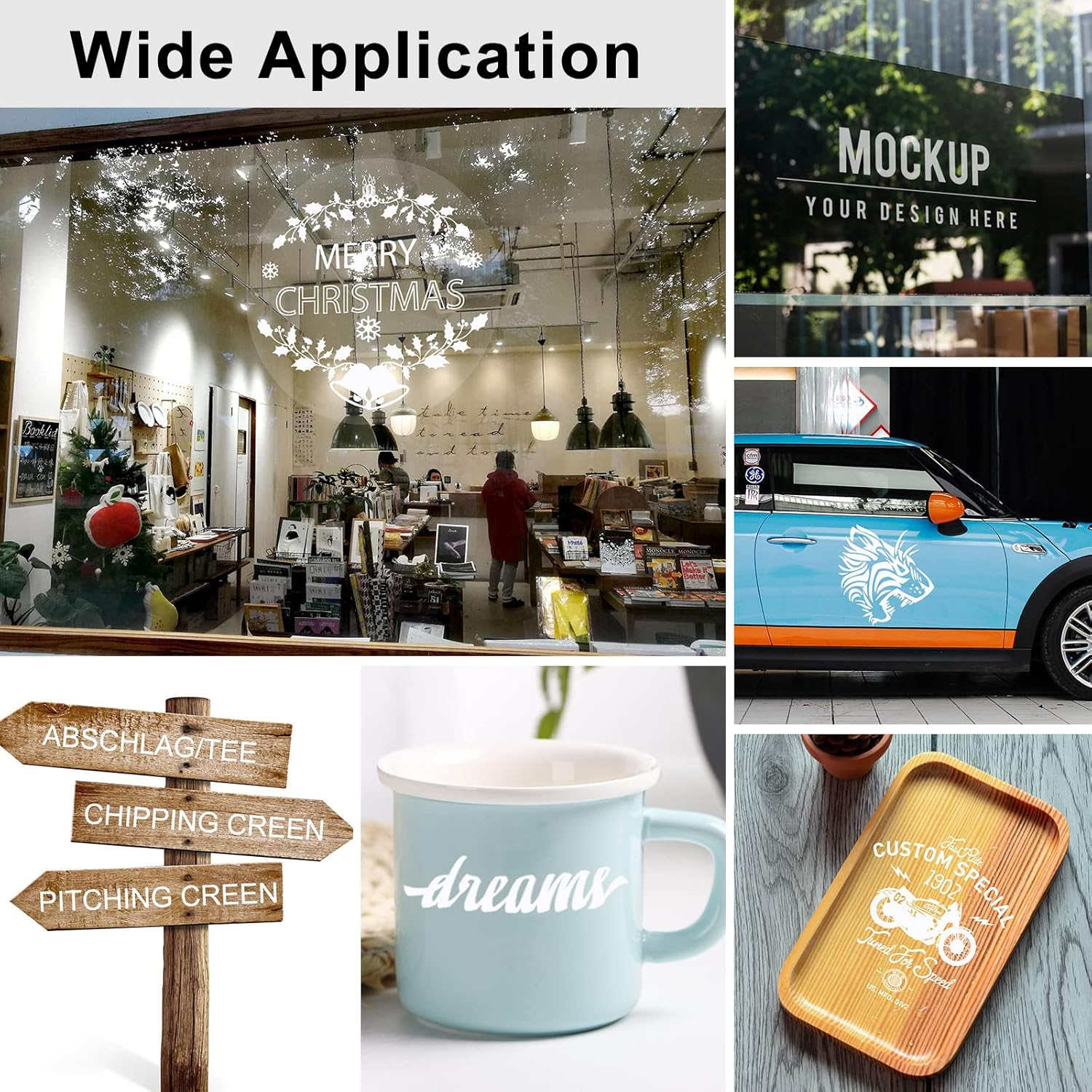 XSEINO White Permanent Vinyl - 12" X 60FT White Adhesive Roll Silhouette and Other Cutters, Permanent Outdoor for Cup,Decor Sticker, Car Decal, Scrapbooking, Signs(Glossy)