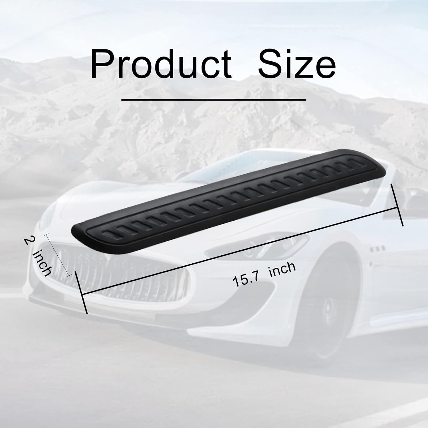 Yonput 2 Pieces Car Bumper Anti-Wear Protection Strip, 15.7In Car Body Bumper PVC Anti-Scratch Anti-Collision Protection Strip, Car Universal Protector Strip, Suitable for Most Cars (Black) image number 3