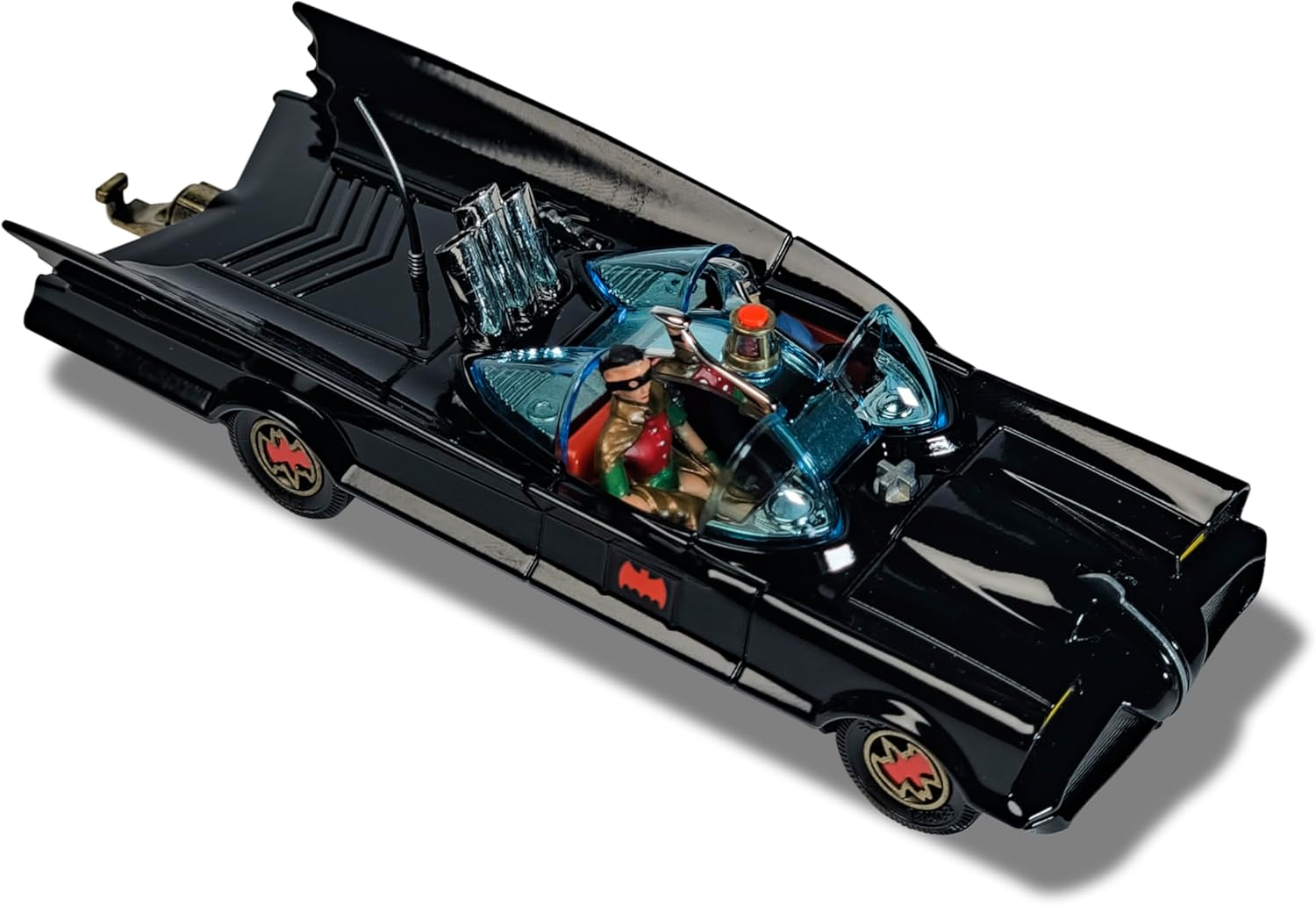 Corgi - Die-Cast Model Cars - RT26701 Batmobile with Batman and Robin - Souvenir Gifts for Men, Women and Children from the UK - Small Die Cast Toy Car Models for Boys image number 3