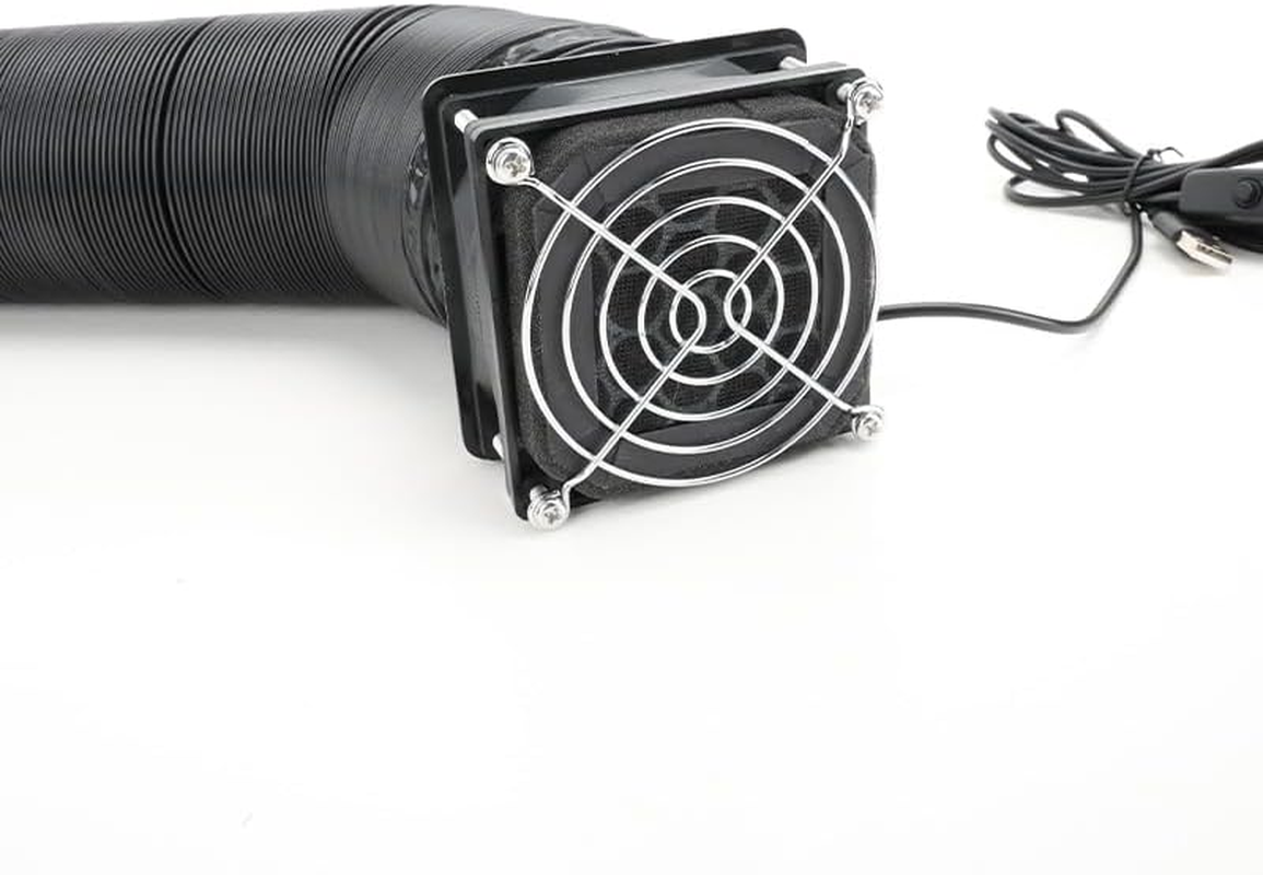 Exhaust Fan, 3D Printer Enclosure Fan Kit, Portable Exhaust Fan Hood Smoke Filter Extractor, Eliminate Odors Dustproof Isolate Noise Wtih Switch and Filter for Anycubic/Elegoo/Creality image number 1