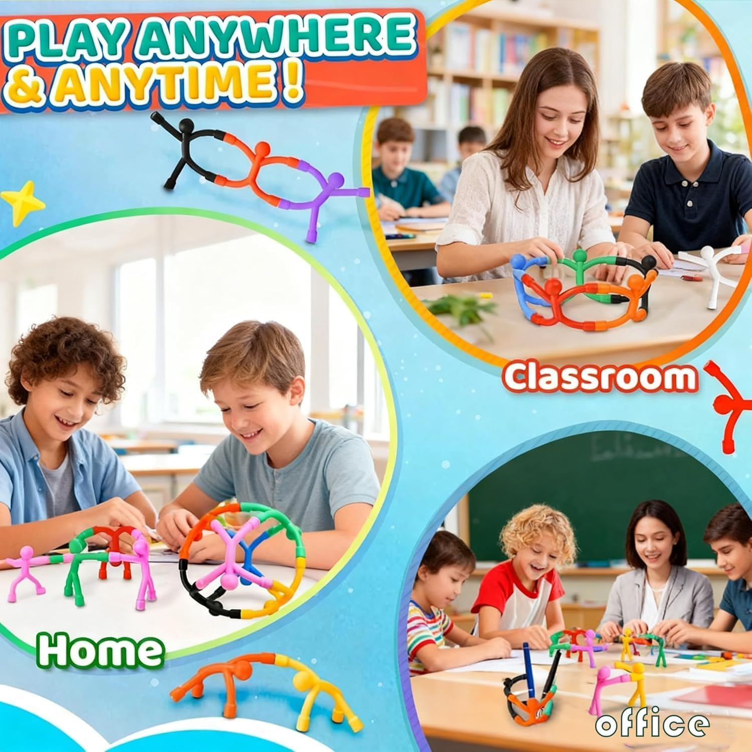 6-Pack Magnetic Travel Toys for Toddlers Kids, Airplane Car Travel Activities Essential, Fidget Toys Road Trip &zwnj;Sensory Toy, Fidgets for Classroom Toys for 3 4 5 6 7 8 Year Old, Gifts for Boys & Girls image number 5