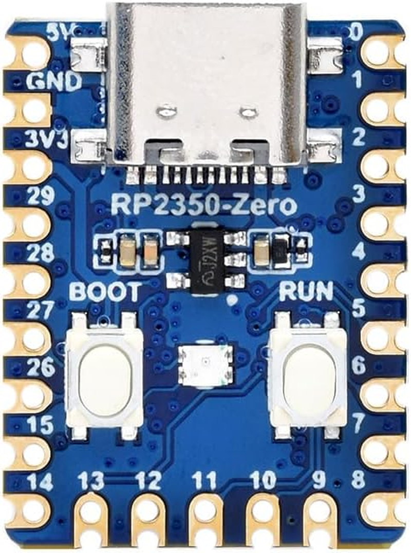 Waveshare Rp2350-Zero Mini Development Board, Raspberry Pi Microcontroller Development Board, Based on Raspberry Pi Dual-Core & Dual-Architecture Microcontroller image number 6