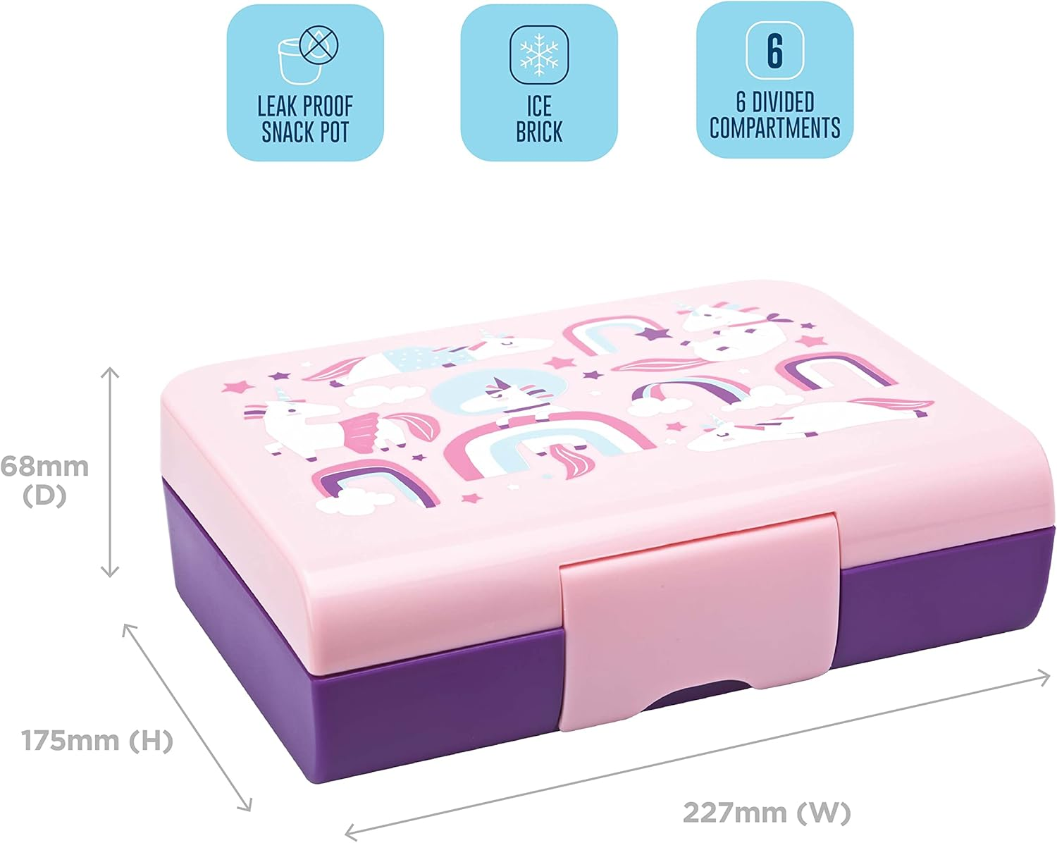 Smash Kids Bento Bite Lunch Box, Pink