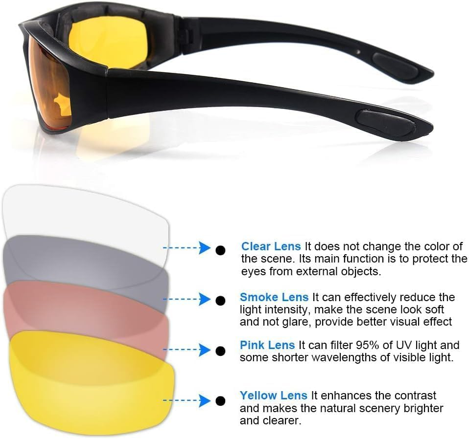 Motorcycle Ridding Glasses Goggles Protective Eye Wear image number 2
