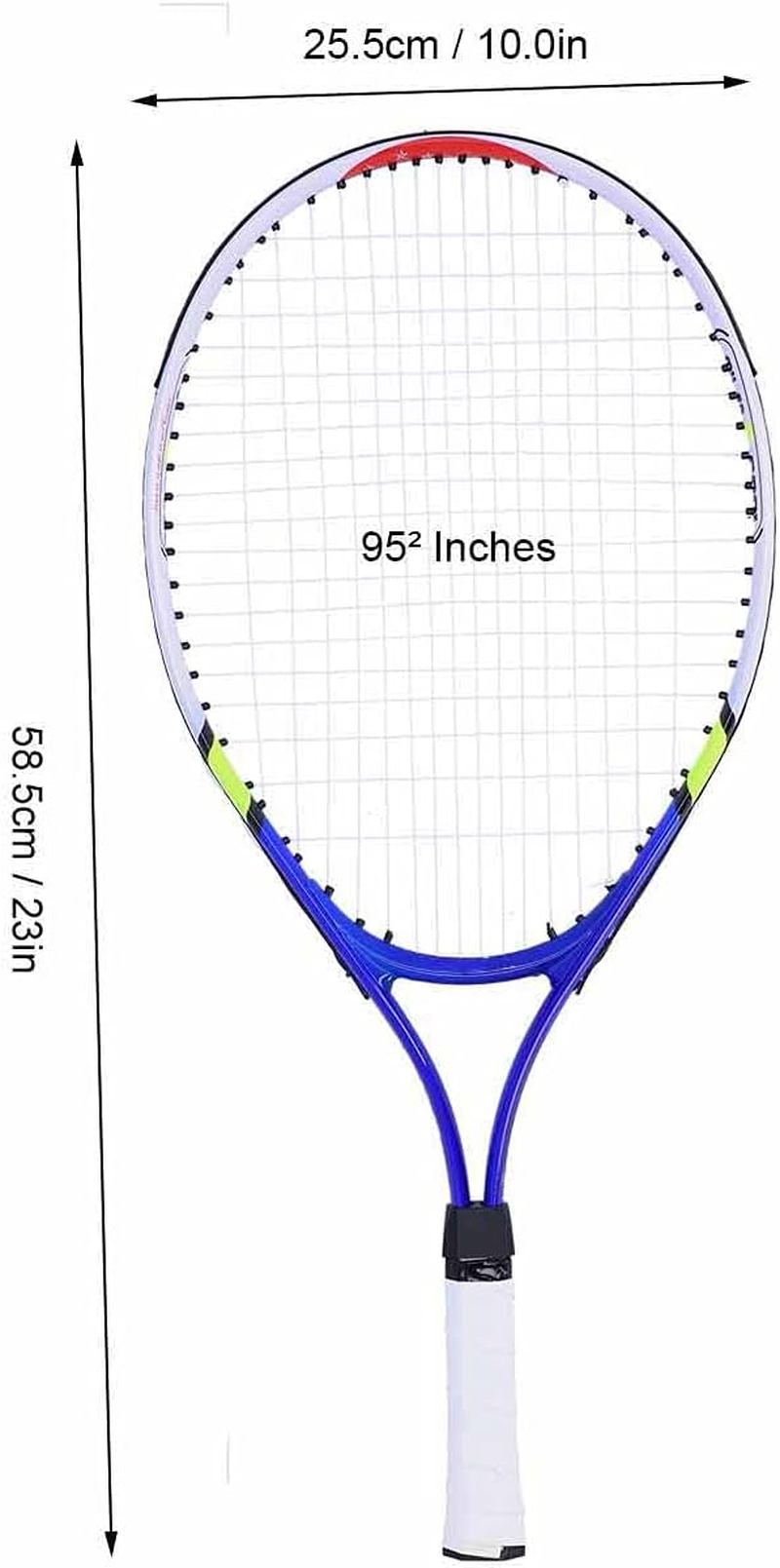 Tennis Racket for Kids - Practice Tool for Beginners, Maintains Stability and Saves Energy (Blue) image number 4
