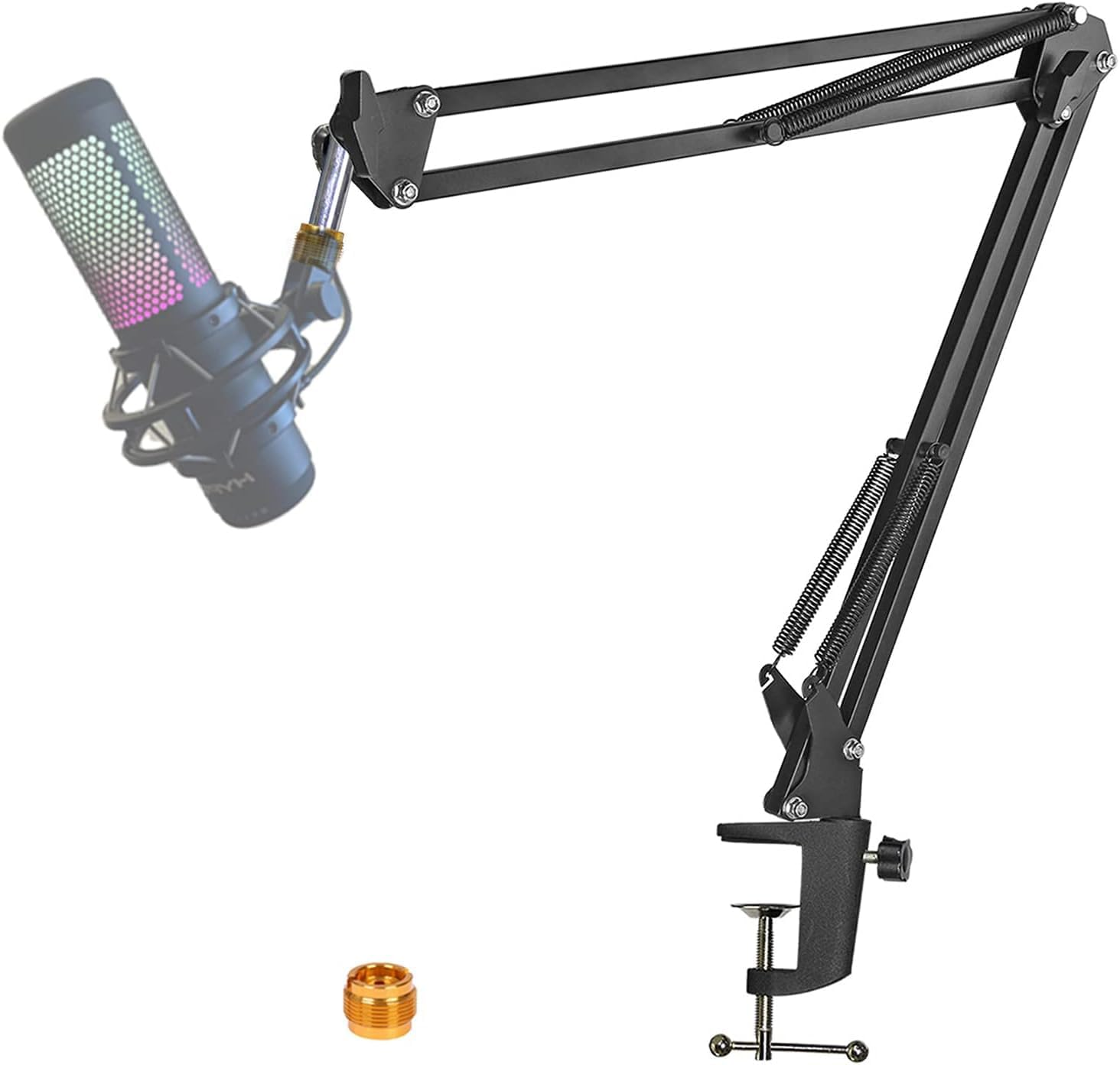 For Hyperx Quadcast S Mic Boom Arm, Quadcast Microphone Adjustable Stand Compatible with Hyperx Microphone