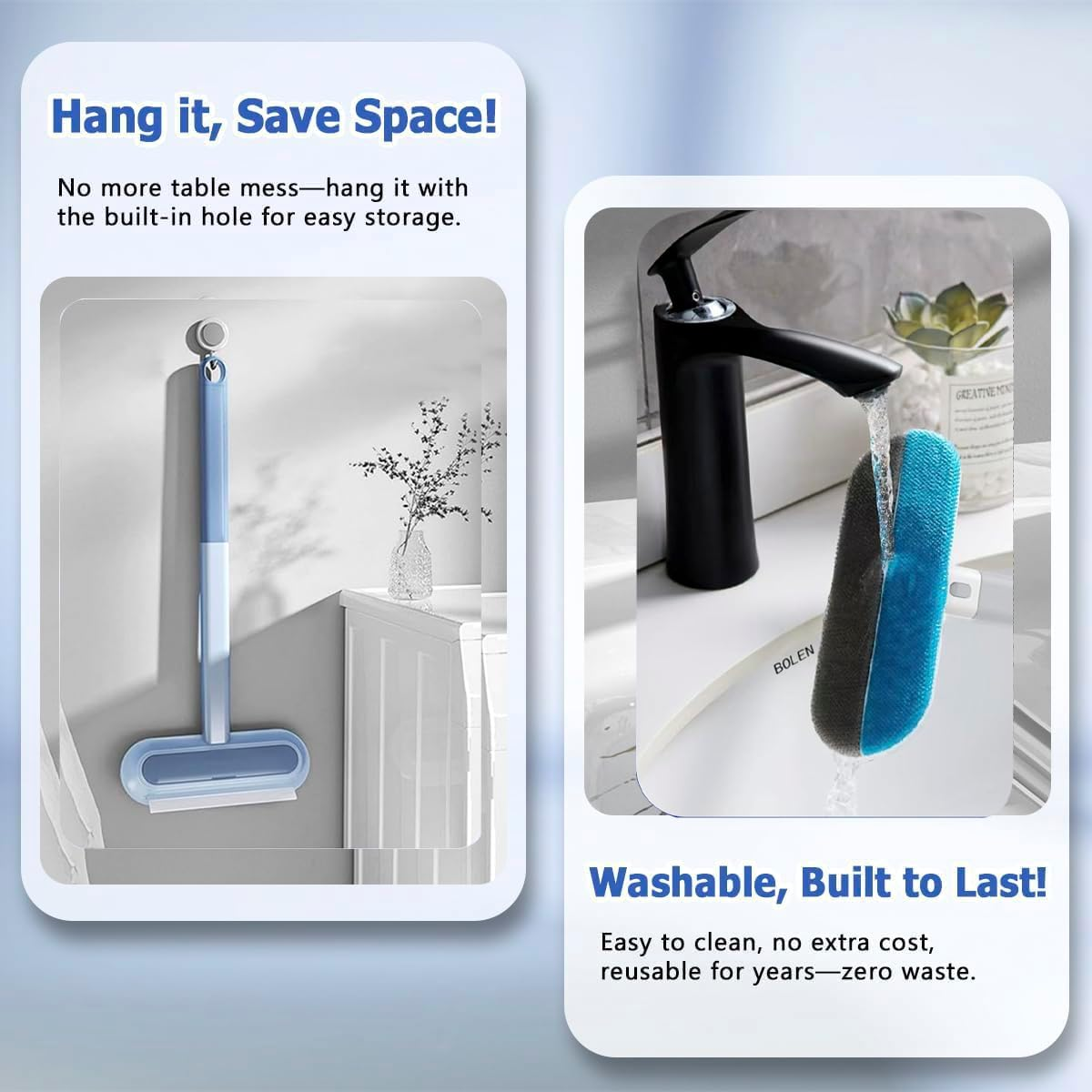 Reusable Pet Hair Remover for Dogs & Cats, Washable Lint Cleaner for Furniture, Couch, Carpet, Car Seat, Clothing, Bedding