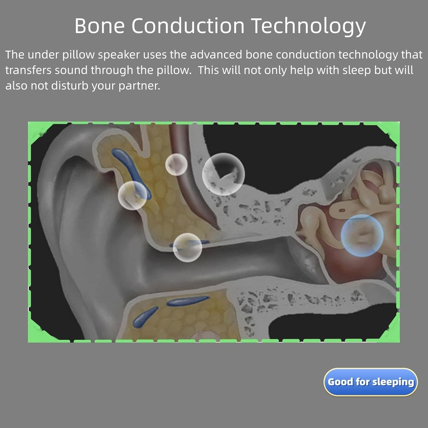 Bluetooth Pillow Speaker for Sleeping, Sleep Bar Pillow Speaker, Deam Pro under Pillow Speaker Insomnia White Noise Machine with Volume Control for Side Sleepers (White) image number 2