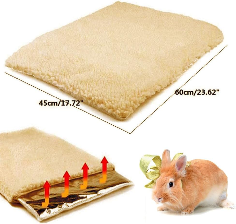 Self-Heating Cat Blanket, Self-Heating Blanket for Cats and Dogs, Electric Blanket Cat, Self-Warming Cat Blanket 60 X 45 Cm, Heat Blanket for Cats and Dogs, Washable (Beige Colour) image number 3