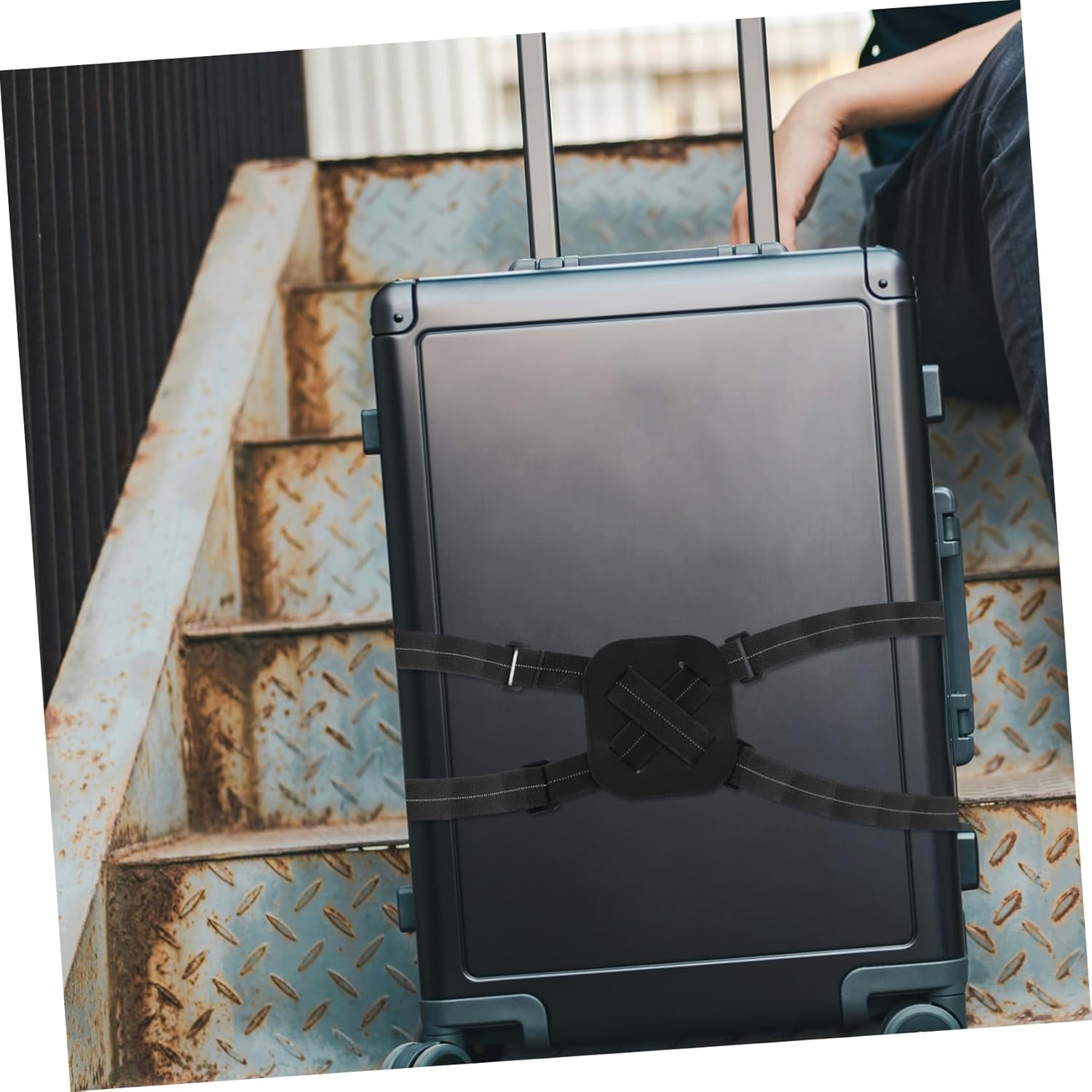 ANDRESLAD Travel Suitcase Straps Luggage Fixing Straps Elastic Luggage Bands for Suitcases image number 6