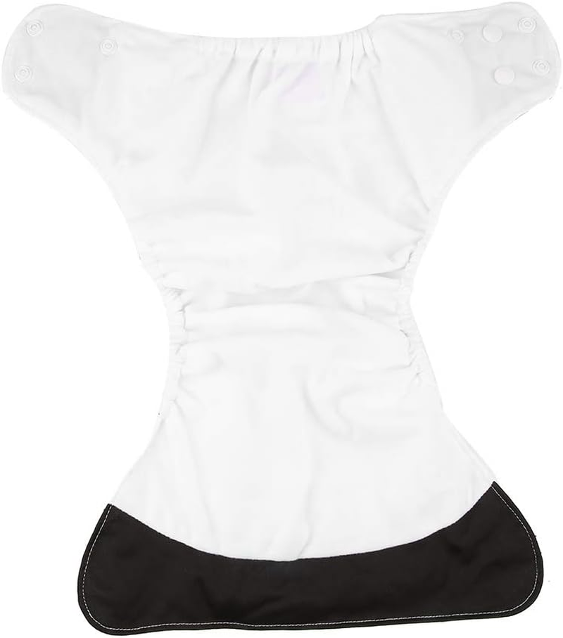 Baby Cloth Diaper Cover Nappy Reusable, 4Pcs Waterproof Washable Reusable Newborn Nappy Cover Adjustable Size for Baby/Girl/Boys (A) image number 2